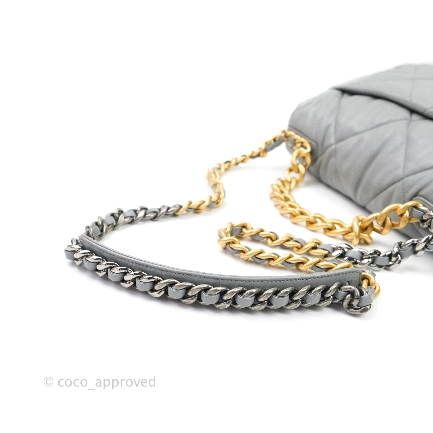 Chanel 19 Medium Grey Mixed Hardware Lambskin
