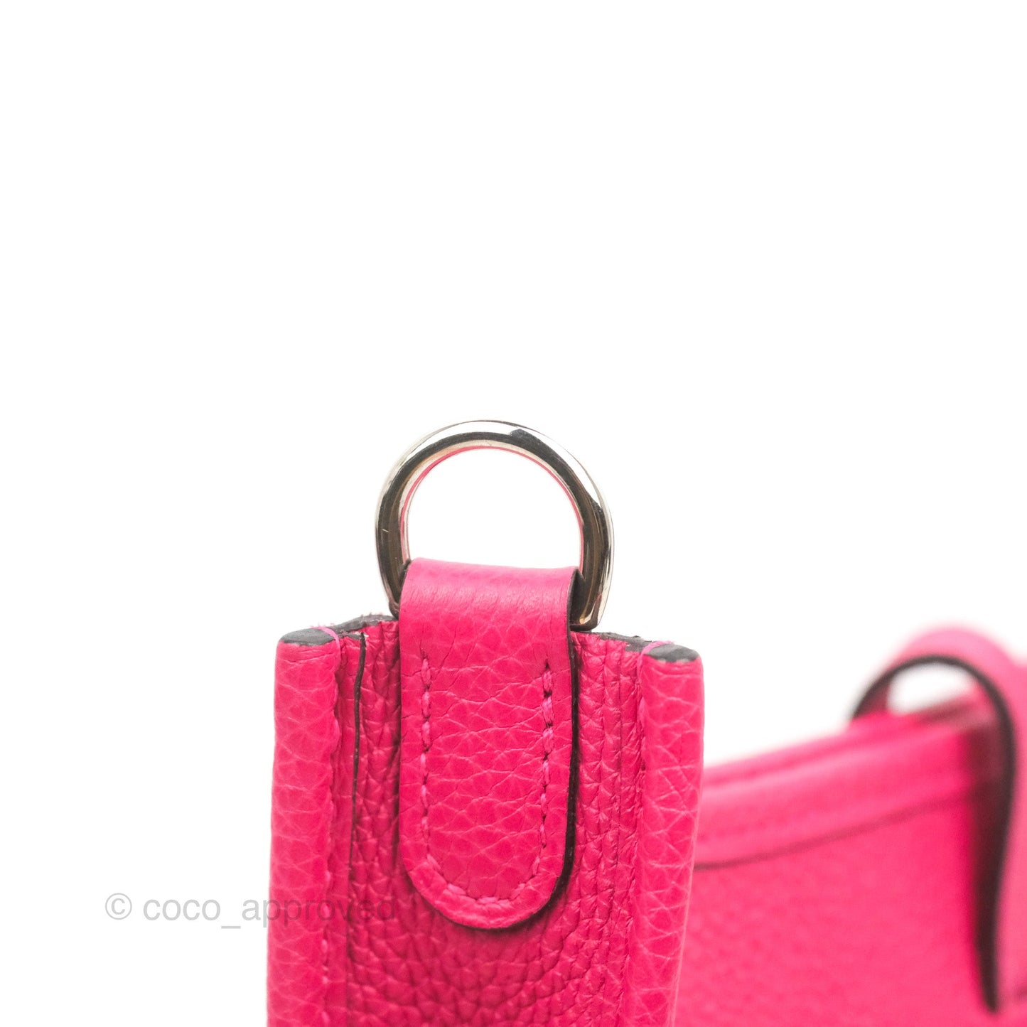 Hermès Mini Evelyne 16 Rose Mexico TM Palladium Hardware