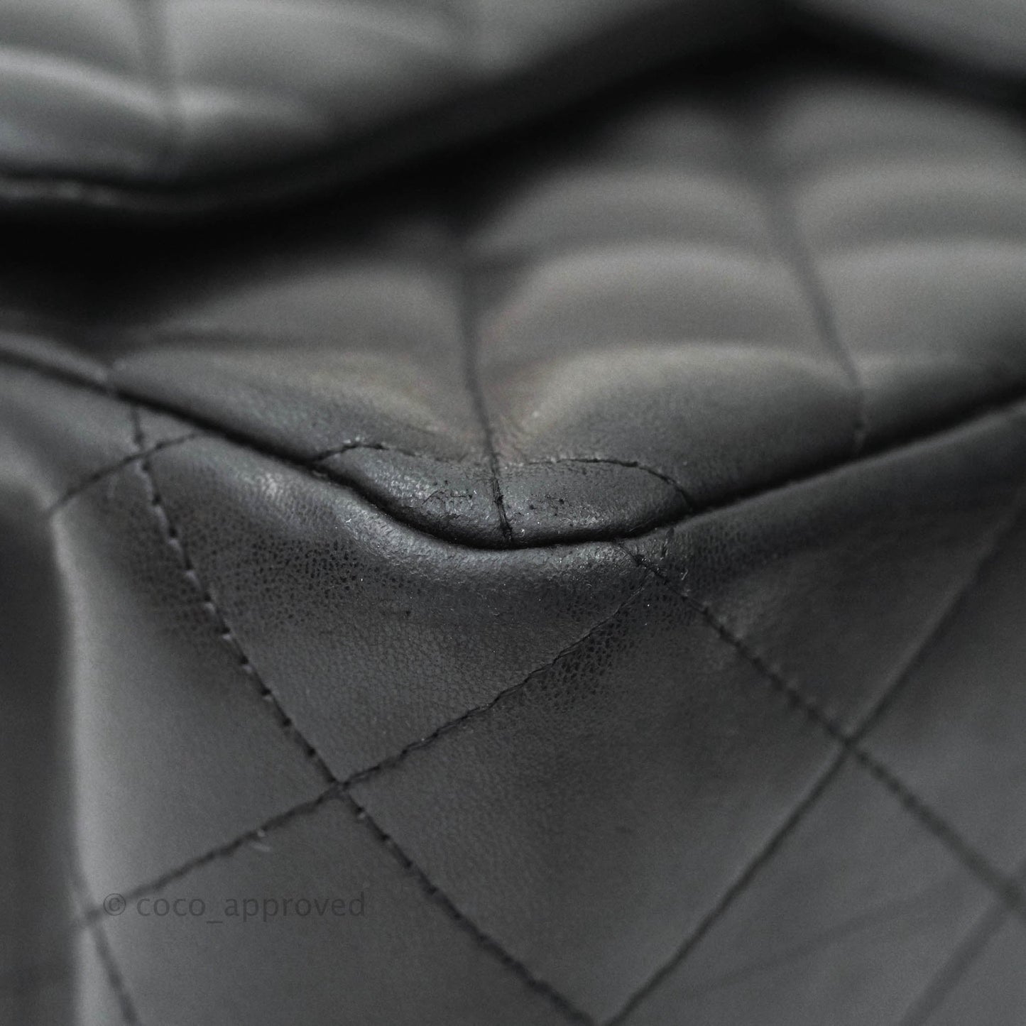 Chanel Jumbo Double Flap Black Lambskin Silver Hardware⁣⁣