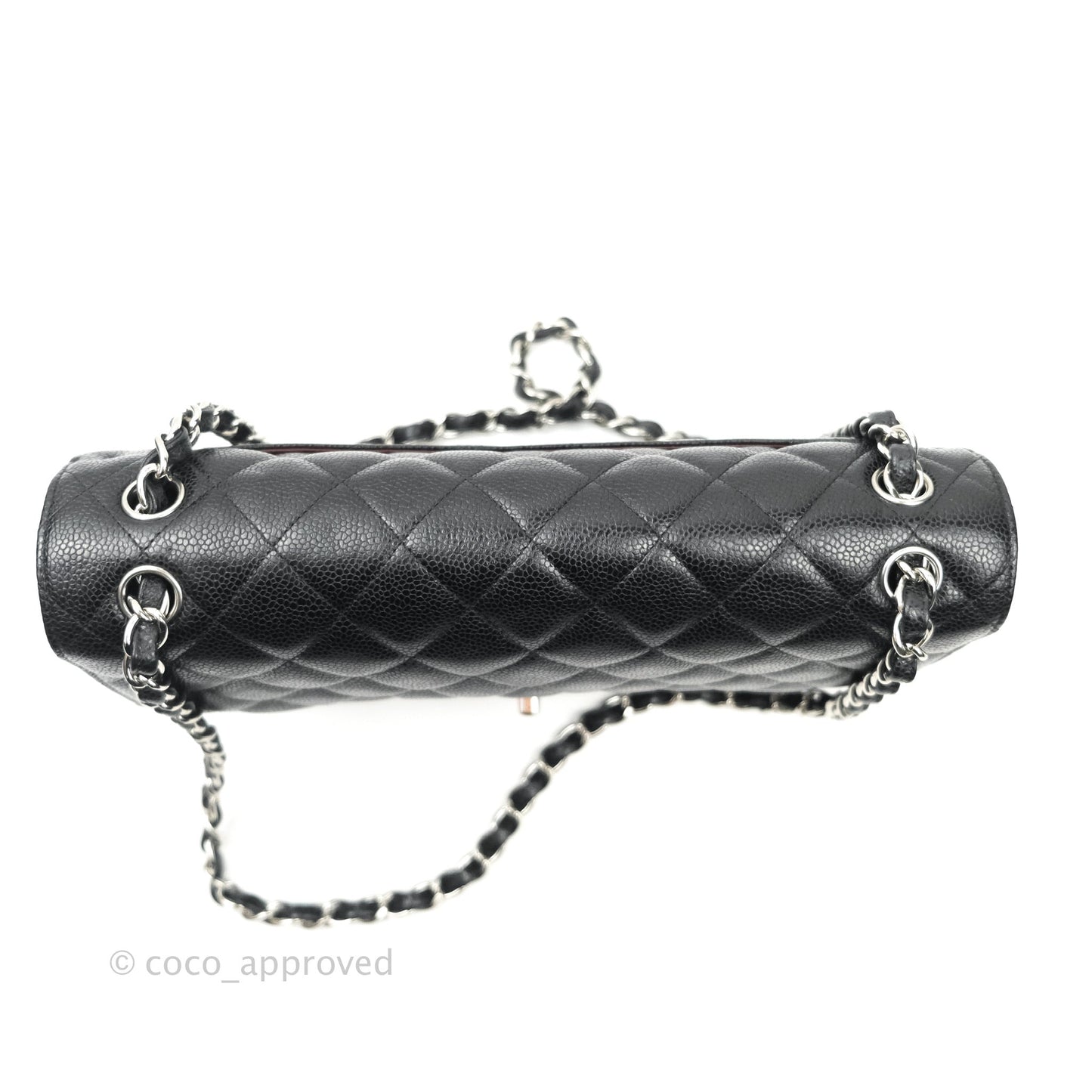Chanel Jumbo Double Flap Black Caviar Silver Hardware⁣⁣