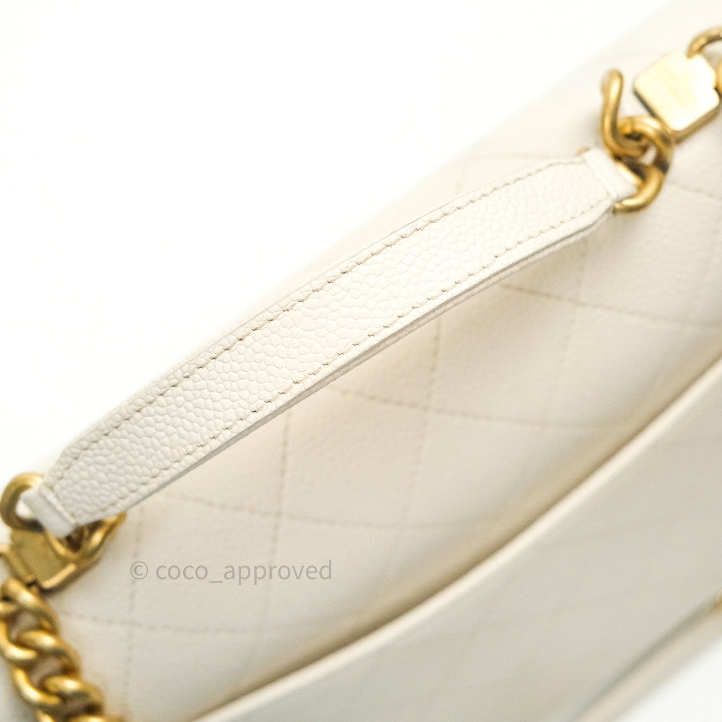 Chanel Chic Affinity Medium Grained Calfskin White Gold Hardware