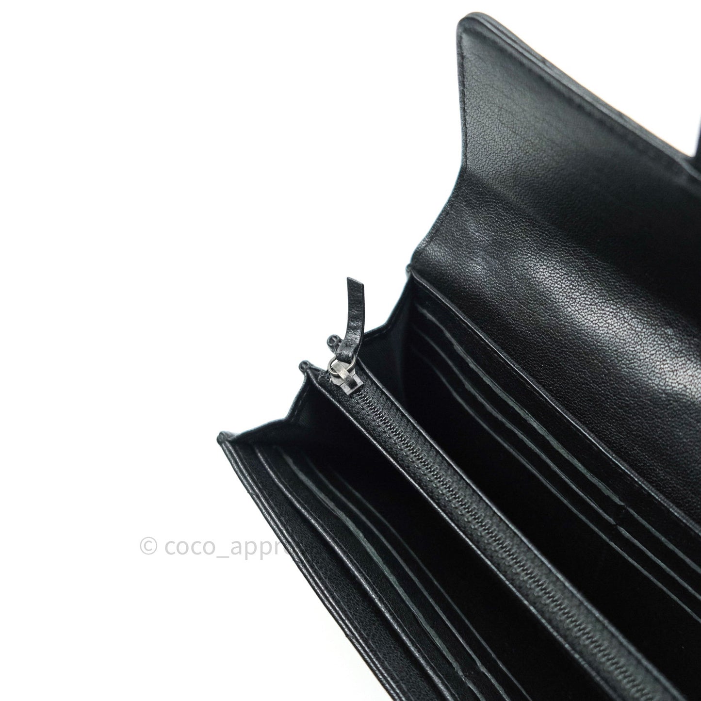 Chanel Chevron Sheepskin Reissue Large Flap Wallet So Black