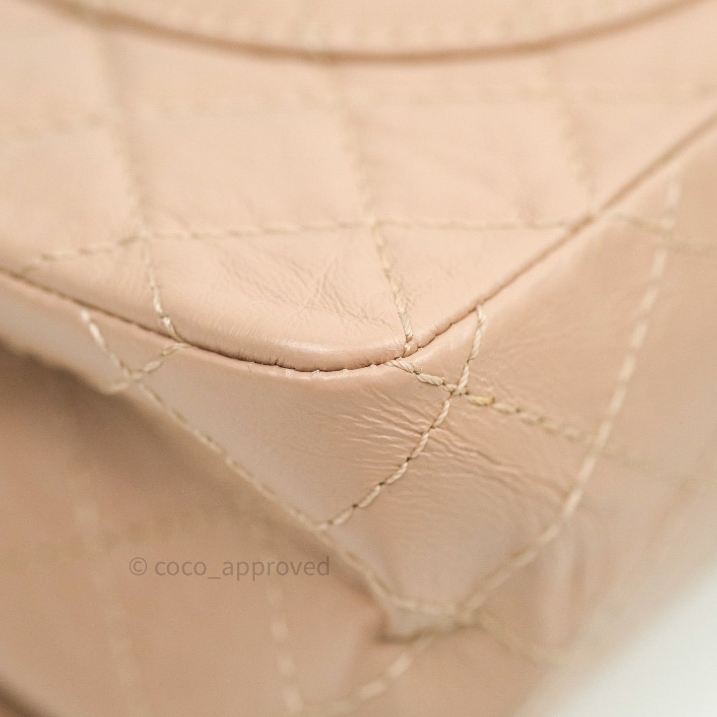 Chanel Reissue Quilted Aged Calfskin Beige Gold Hardware 226