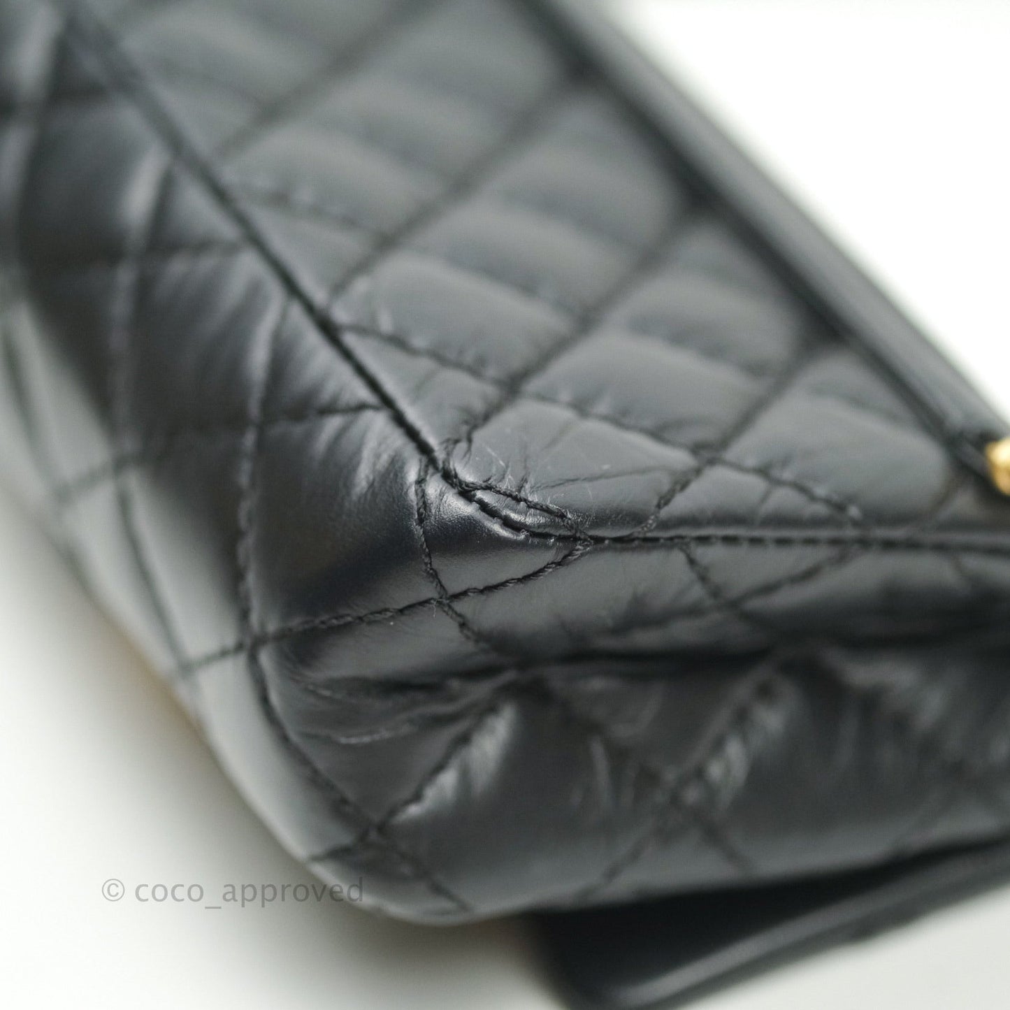 Chanel Reissue 2.55 Aged Calfskin Quilted Chain Waist Bag Black