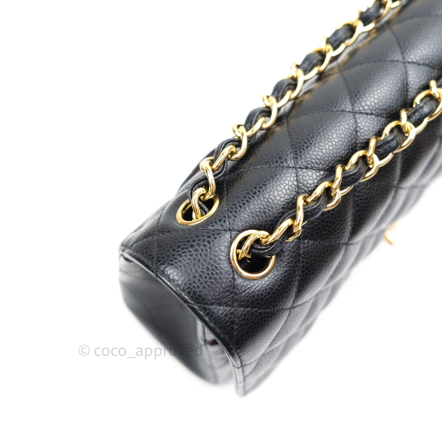 Chanel Jumbo Double Flap Black Caviar Gold Hardware⁣⁣