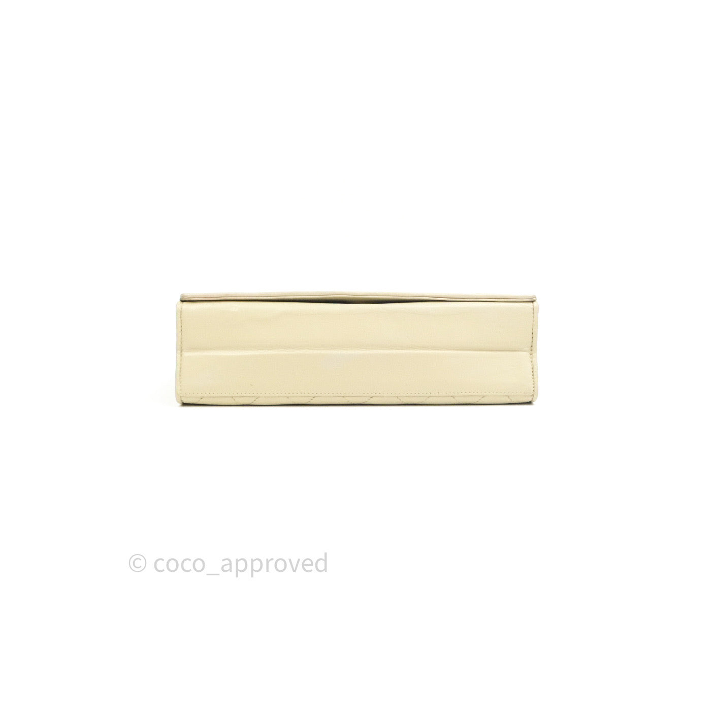 Chanel Vintage Flap Small in Cream Lambskin 24K Gold Hardware