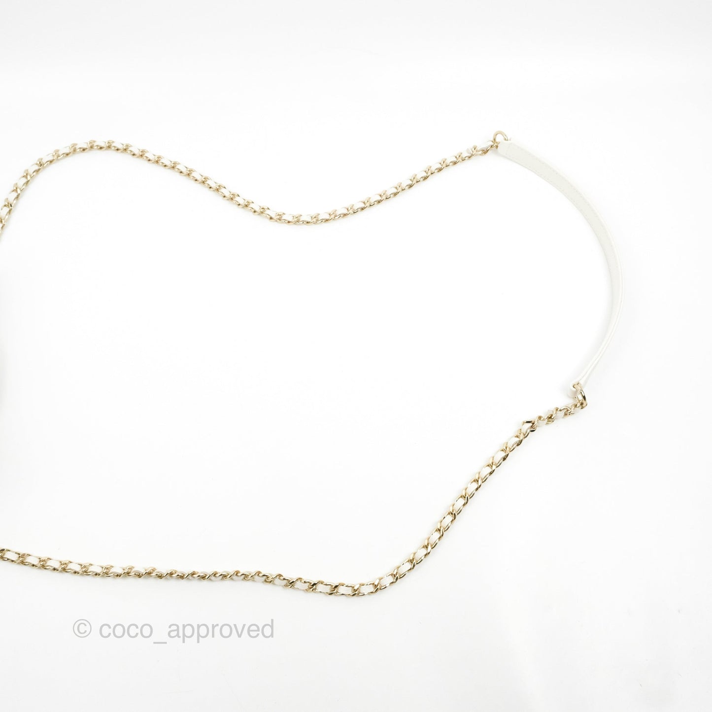 Chanel Business Affinity Clutch With Chain White Caviar Gold Hardware