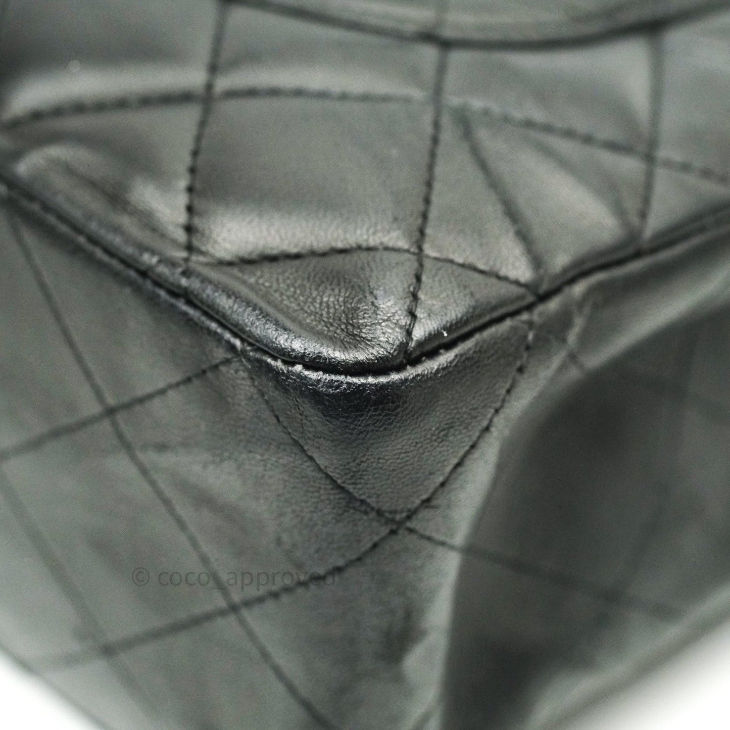 Chanel Jumbo Single Flap Black Lambskin Silver Hardware⁣⁣