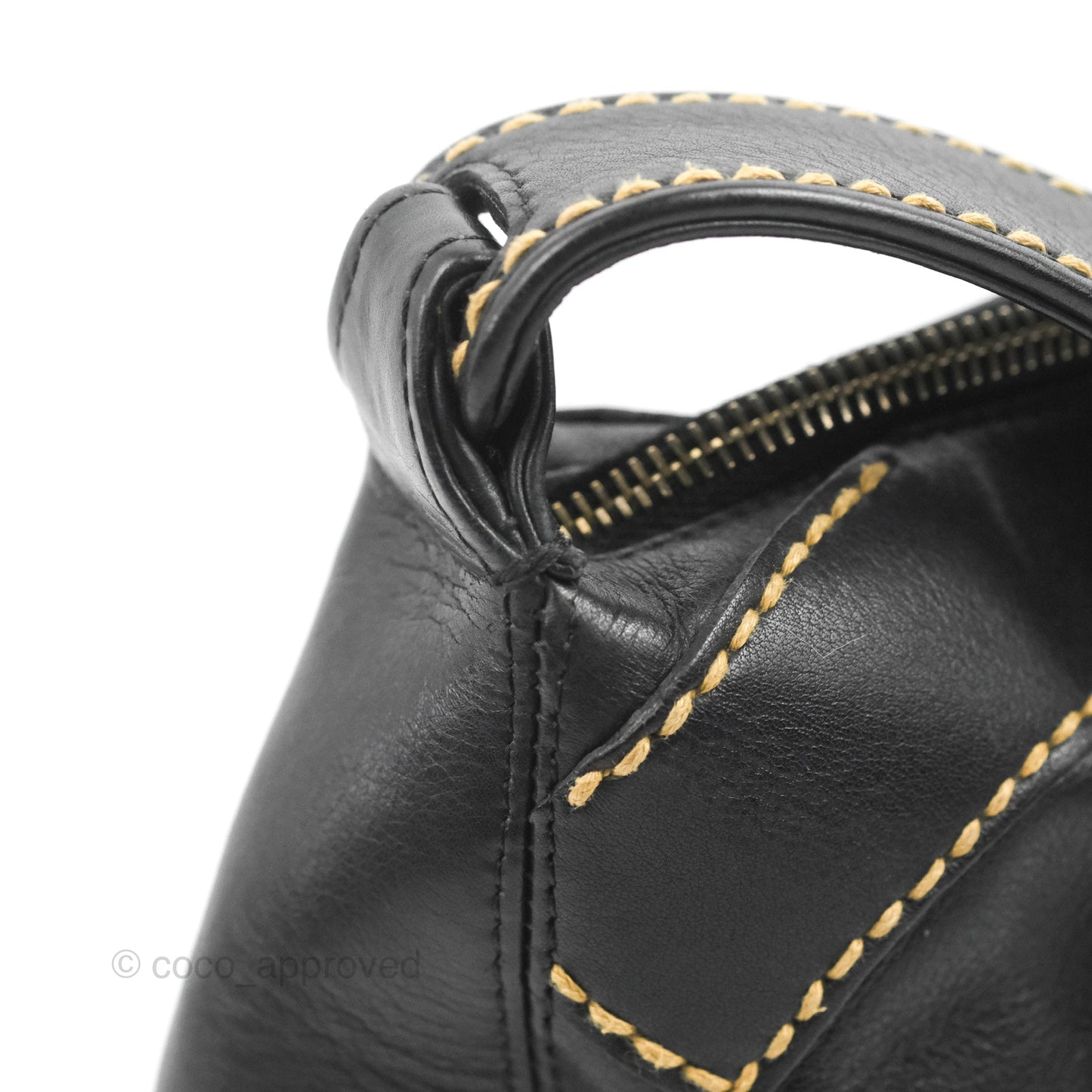 Chanel Vintage CC Shoulder Bag Black Calfskin