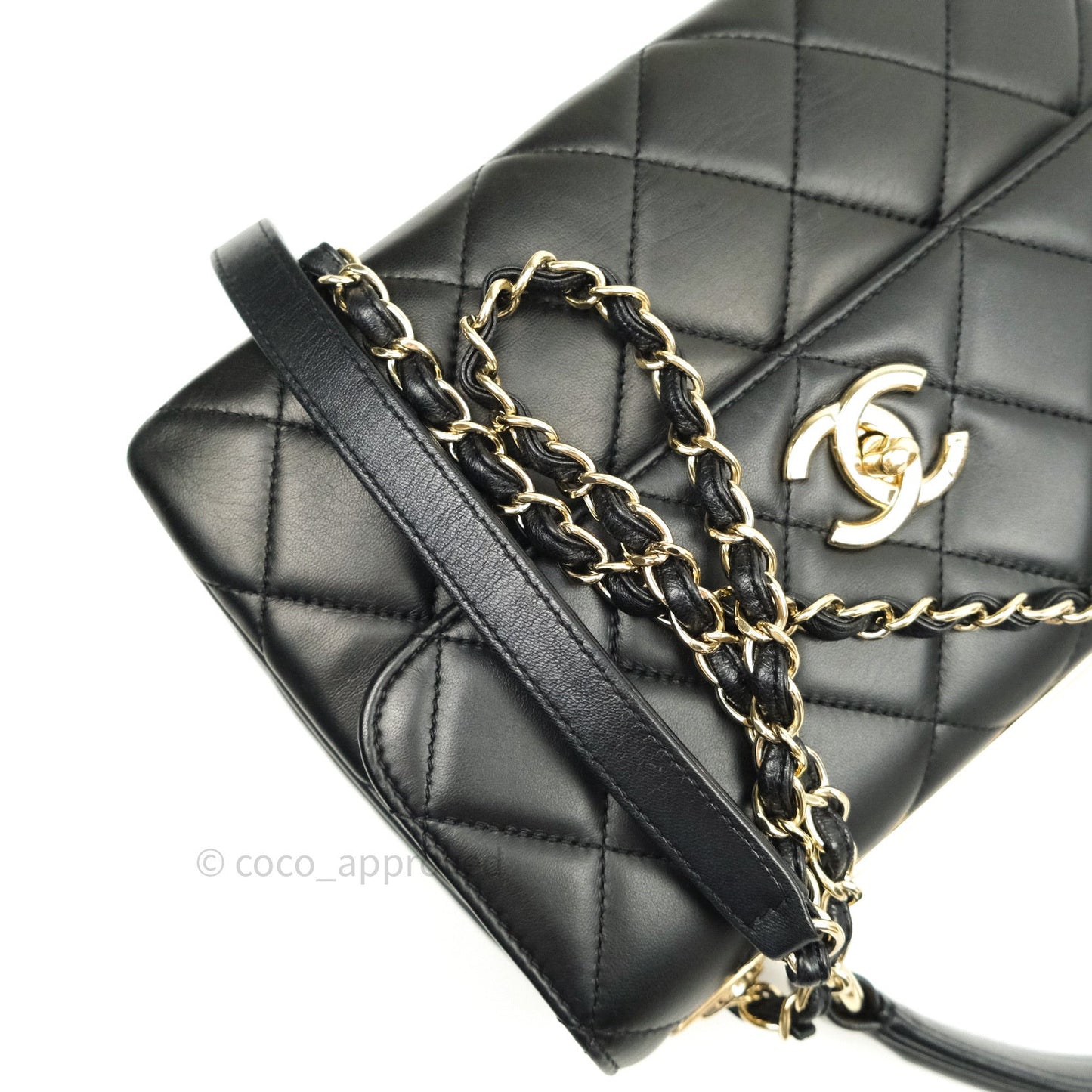 Chanel Trendy CC Small Black Lambskin Gold Hardware