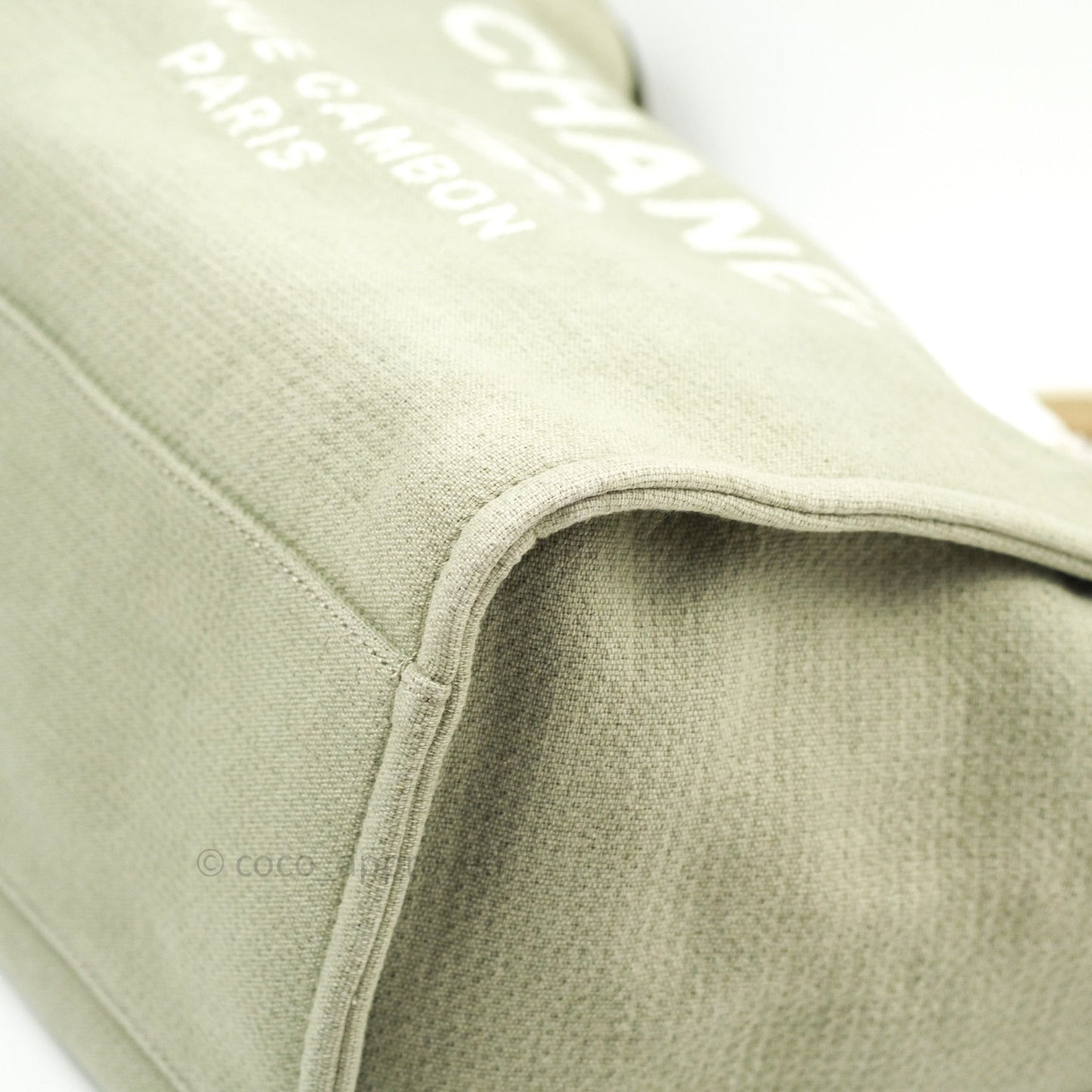 Chanel Canvas Large Deauville Tote Beige