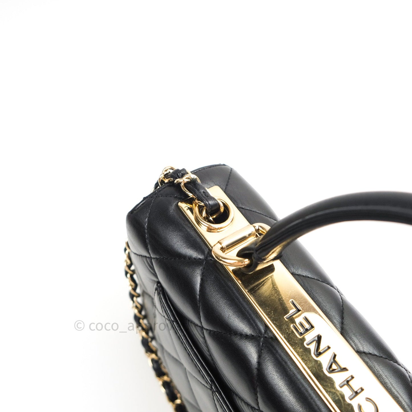 Chanel Trendy CC Small Black Lambskin Gold Hardware