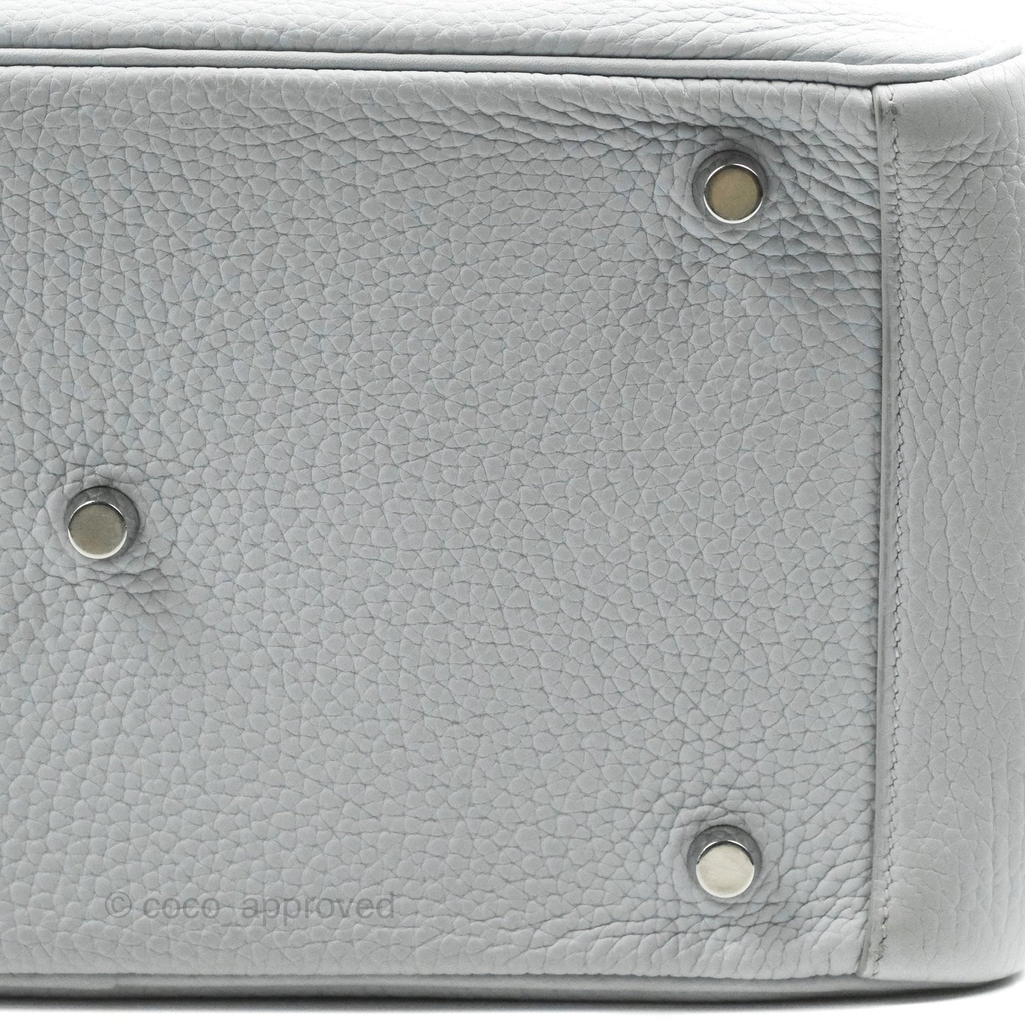 Hermès Lindy 30 Bleu Pale Clemence Palladium Hardware