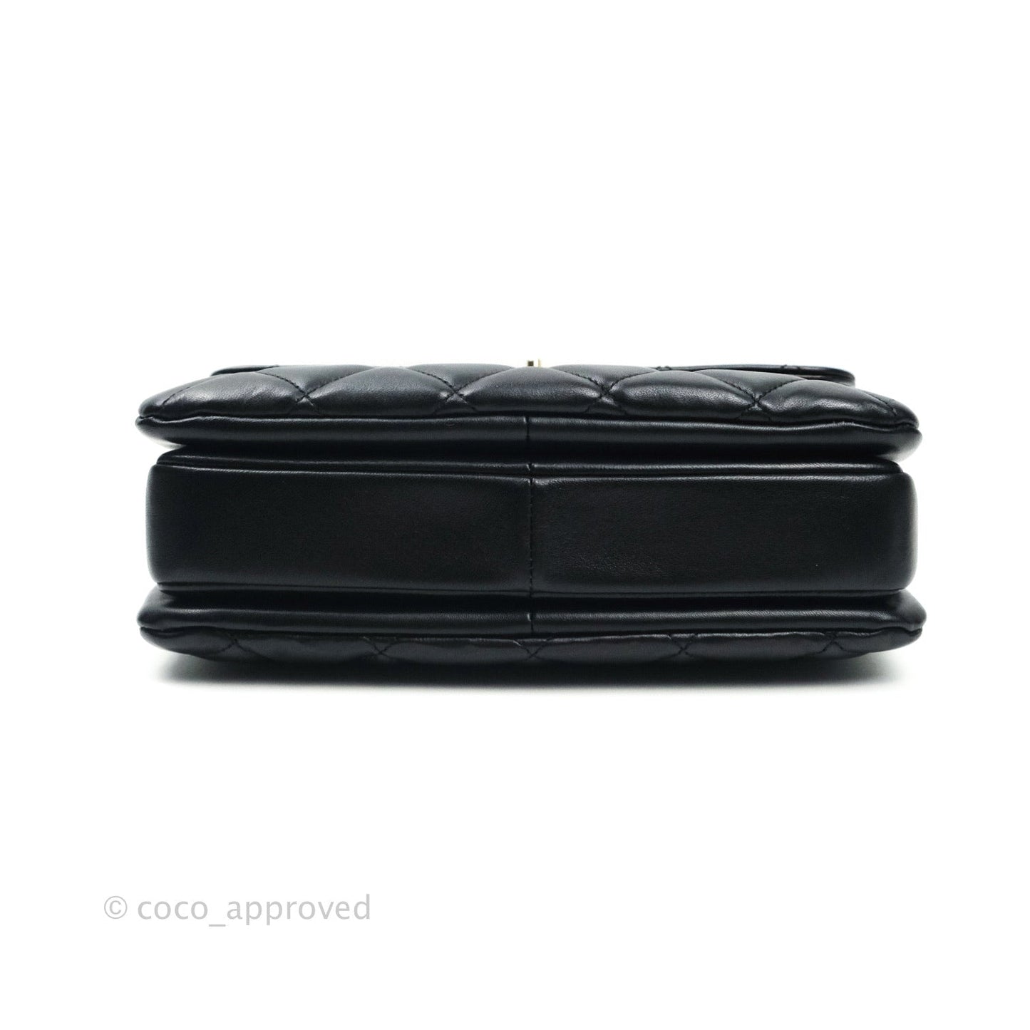 Chanel Trendy CC Quilted Small Black Lambskin Gold Hardware
