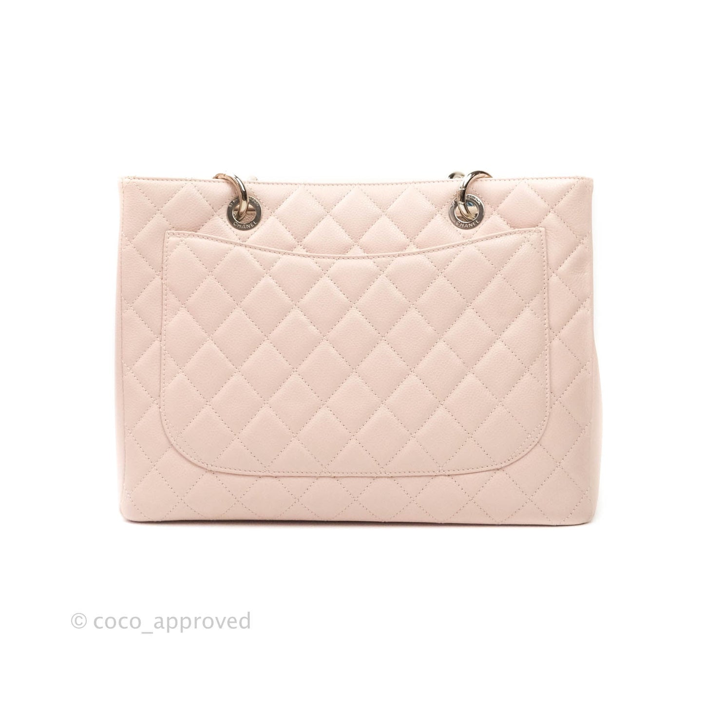 Chanel GST Pale Pink Caviar Silver Hardware