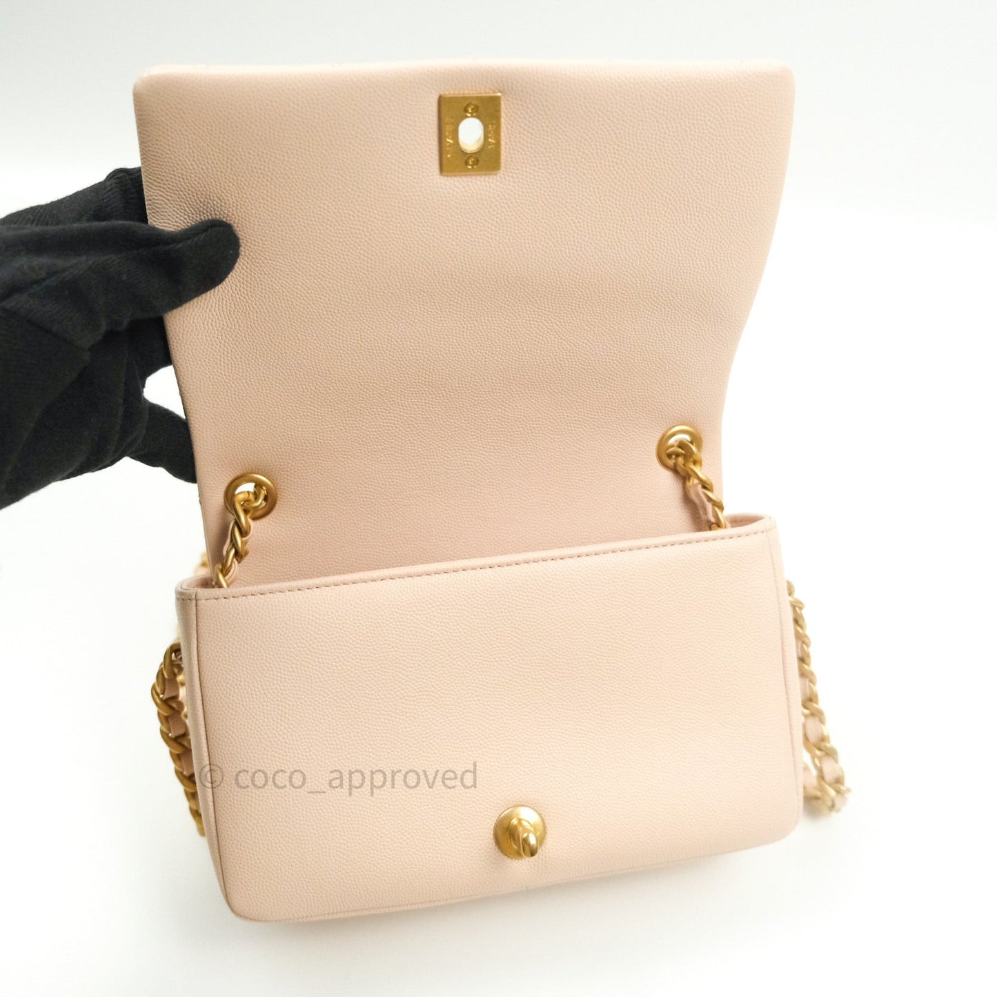 Chanel 2 Way Shoulder Bag Rose Pink Caviar Gold Hardware
