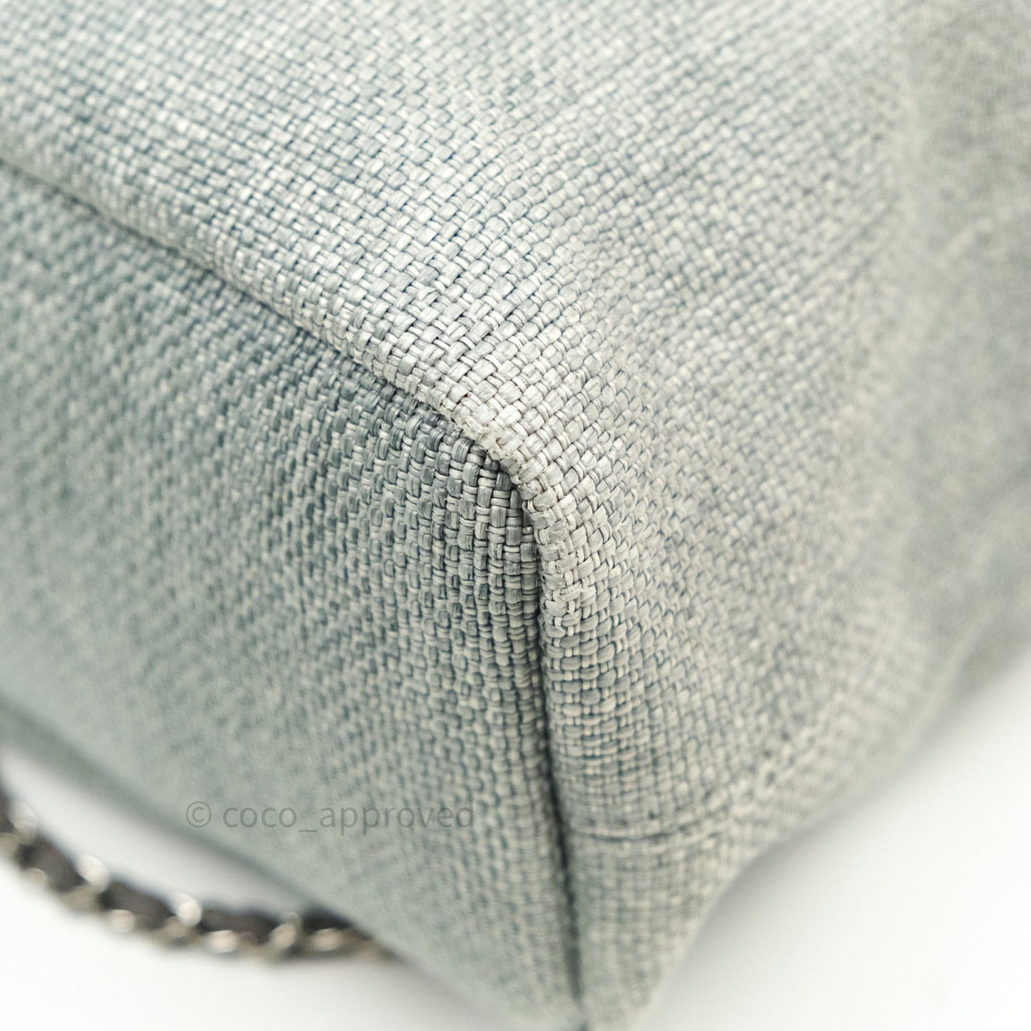 Chanel Canvas Deauville Backpack Grey
