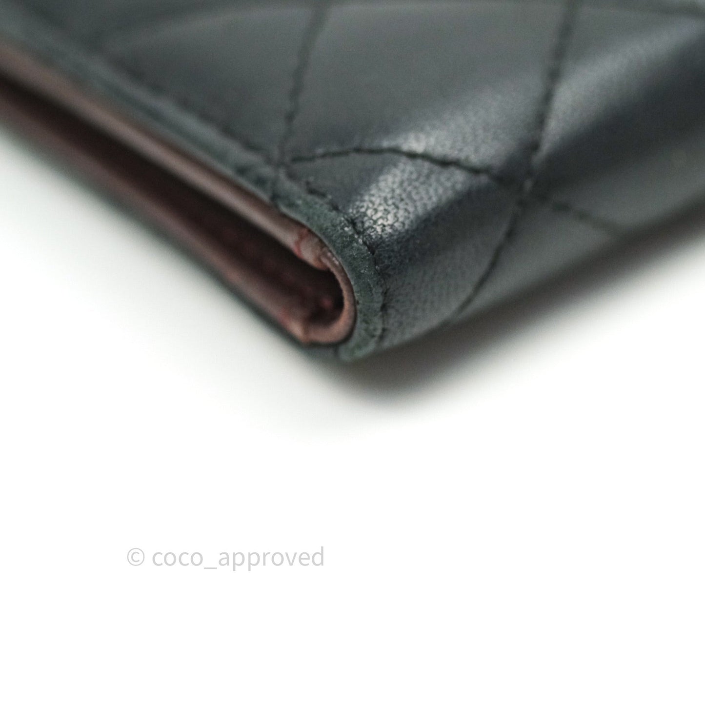 Chanel Black Card Holder Lambskin Gold Hardware