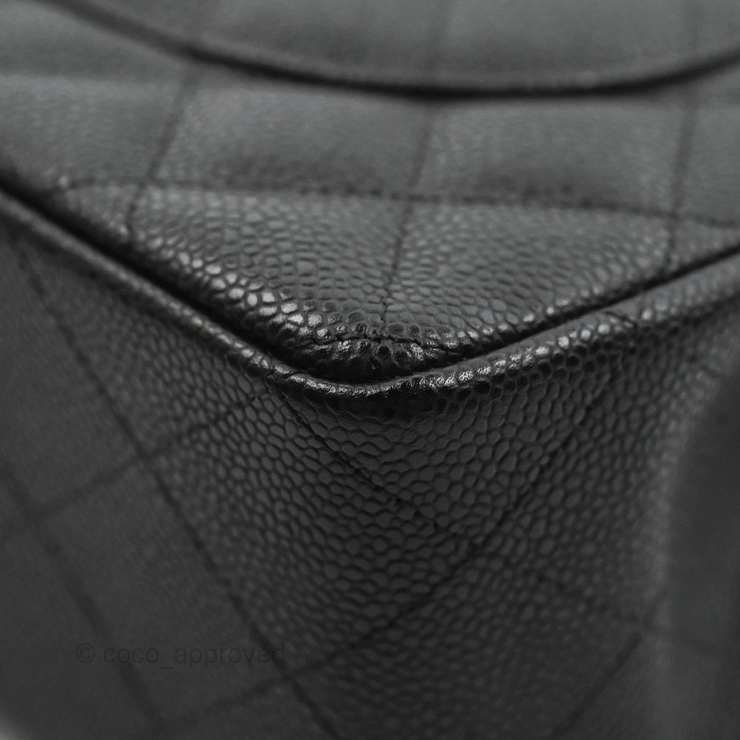 Chanel Jumbo Double Flap Black Caviar Gold Hardware⁣⁣
