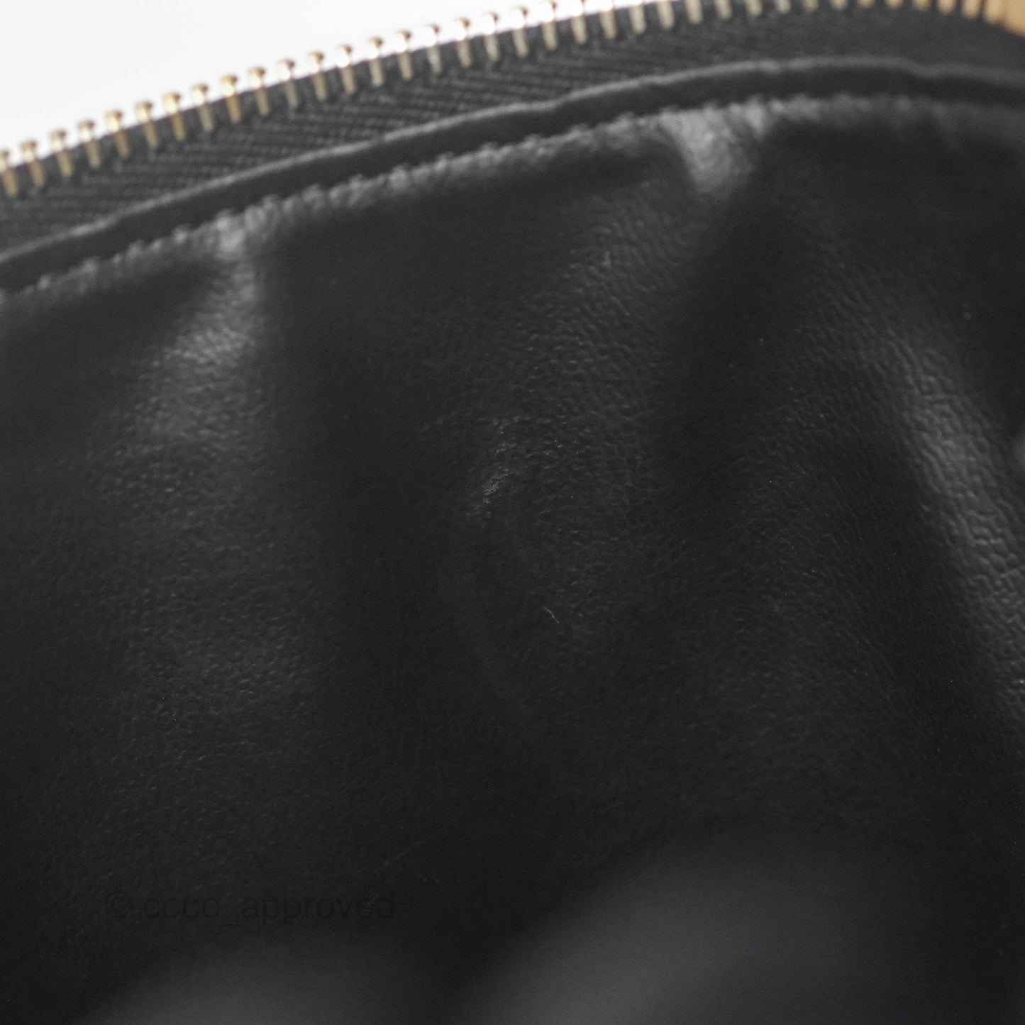 Chanel Vintage Vanity Case Black Caviar Gold Hardware