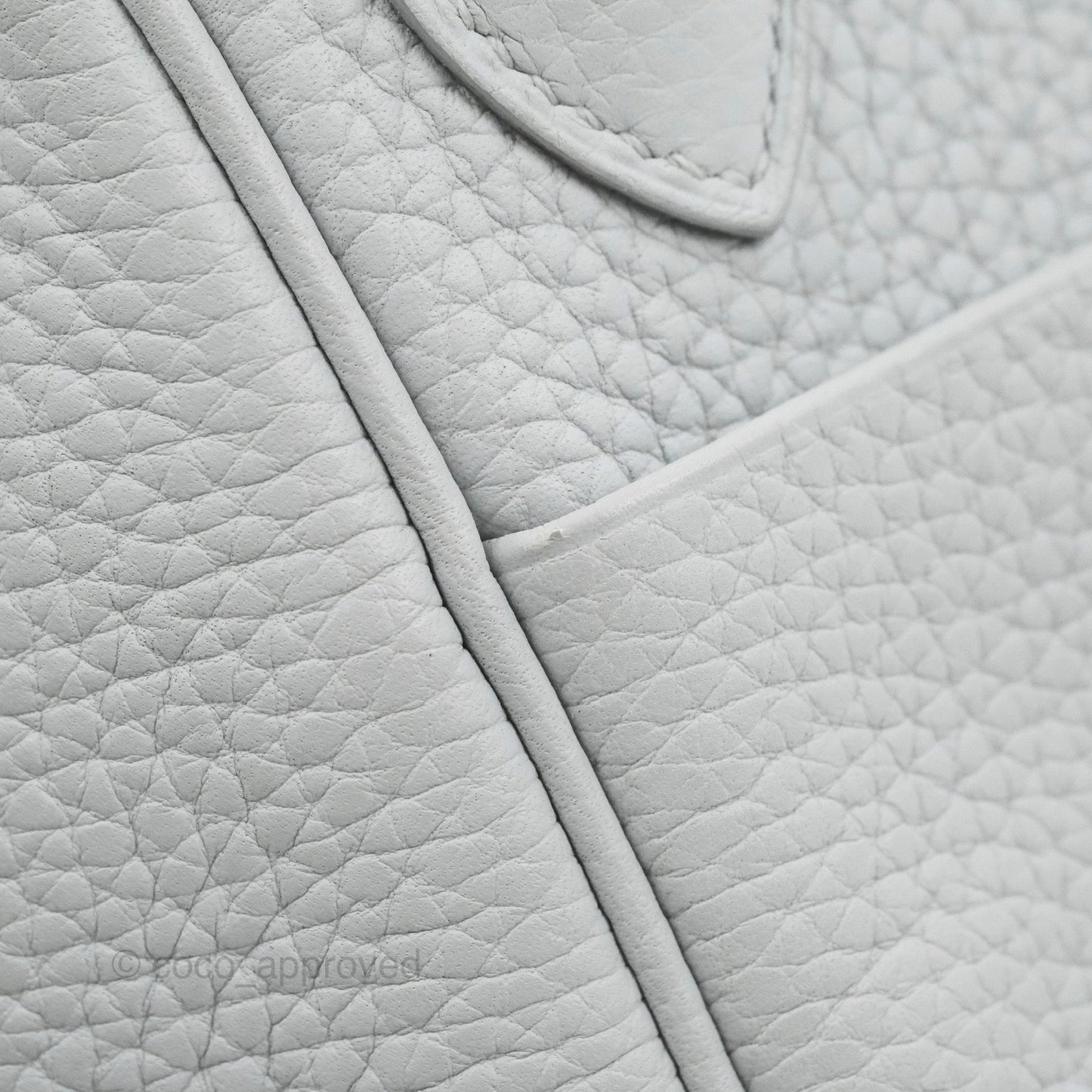 Hermès Lindy 30 Bleu Pale Clemence Palladium Hardware