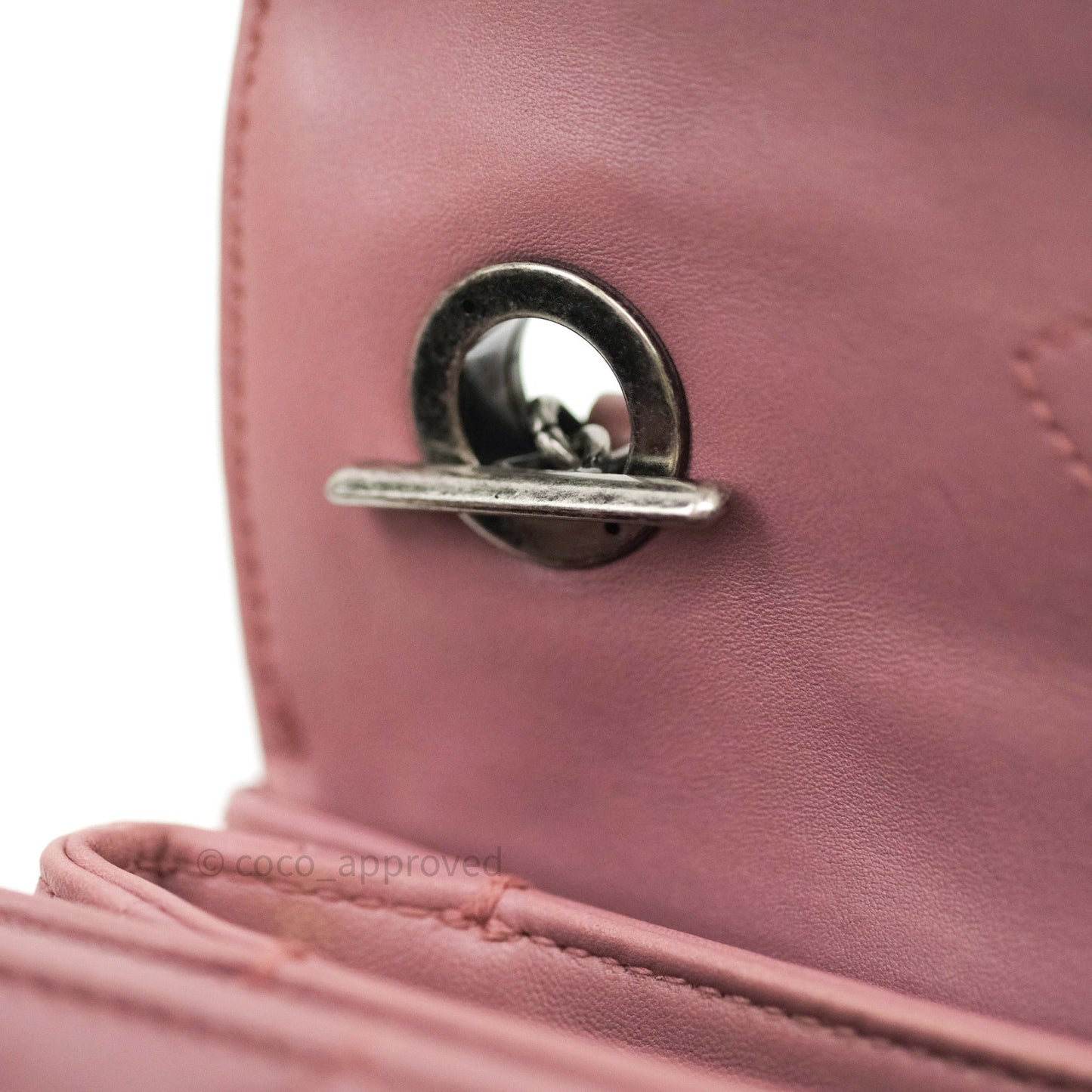 Chanel Quilted Small Trendy CC Flap Bag Mauve Pink Lambskin Ruthenium Hardware