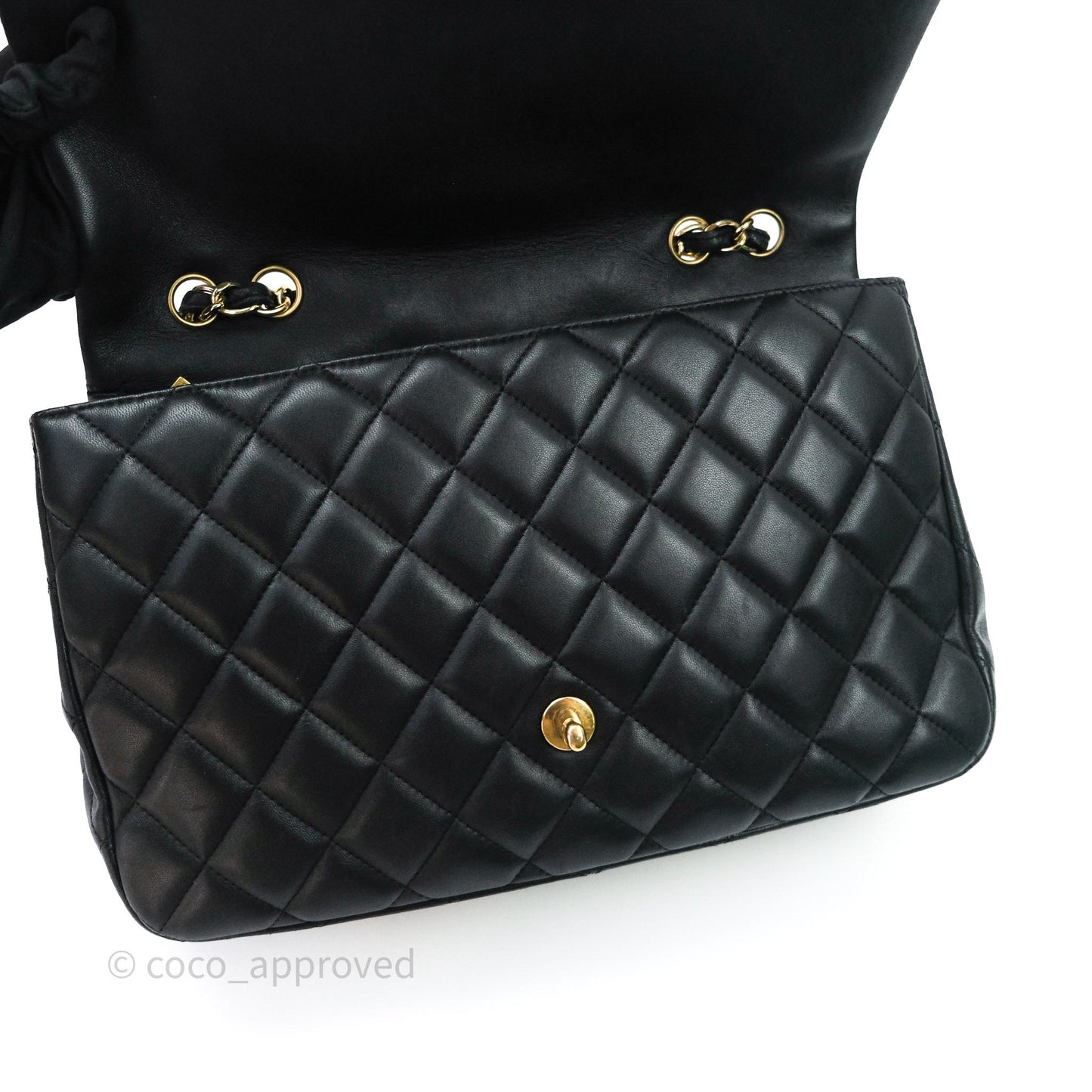 Chanel Jumbo Single Flap Black Lambskin Gold Hardware⁣⁣