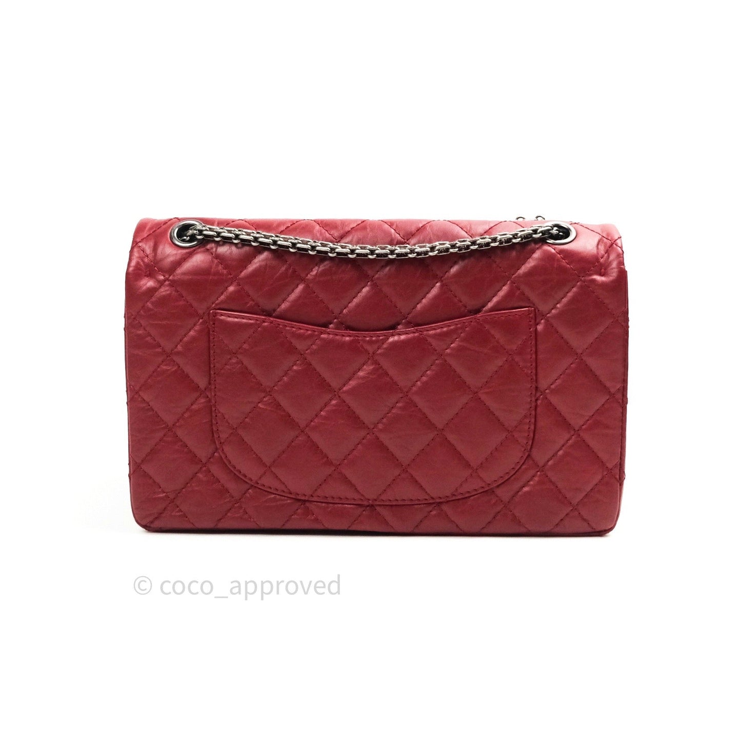 Chanel Reissue Quilted Aged Calfskin Dark Red Ruthenium Hardware 226