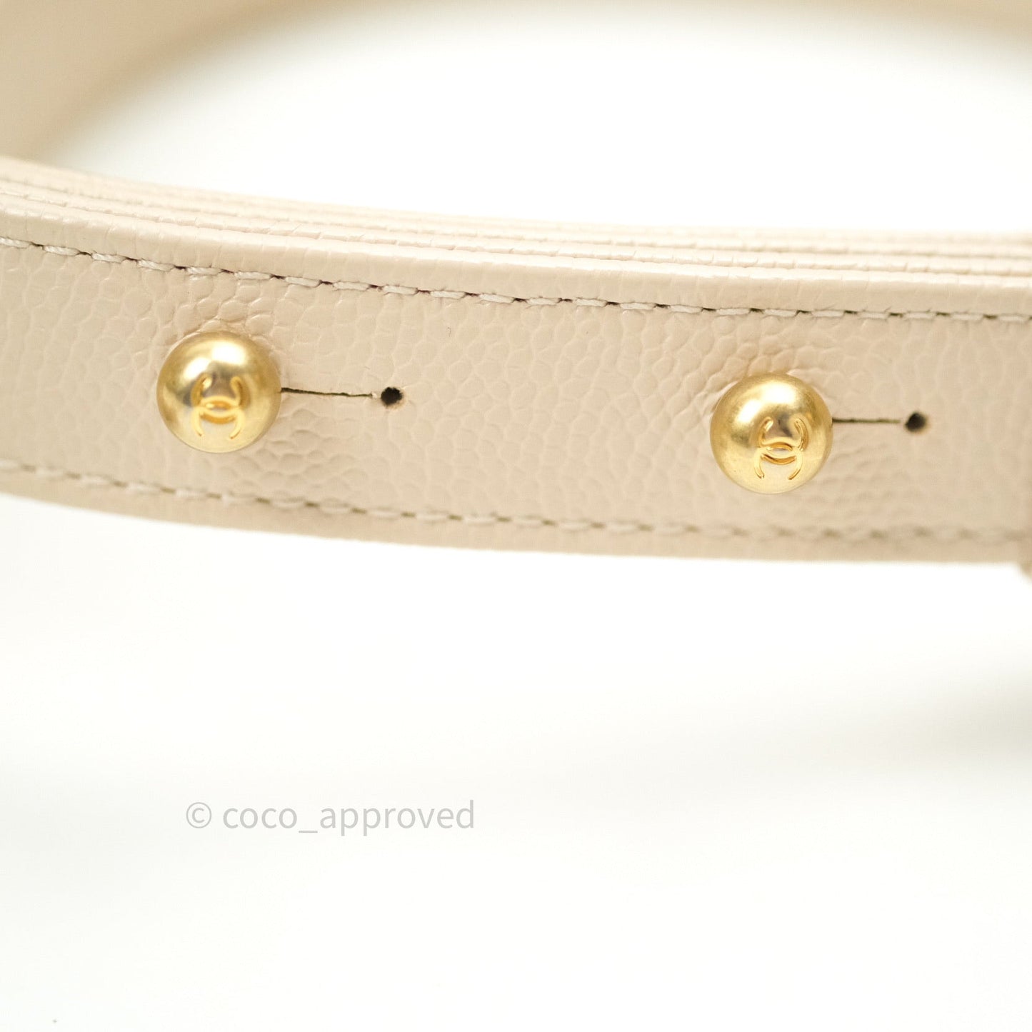 Chanel Boy Chevron Medium Beige Caviar Gold Hardware