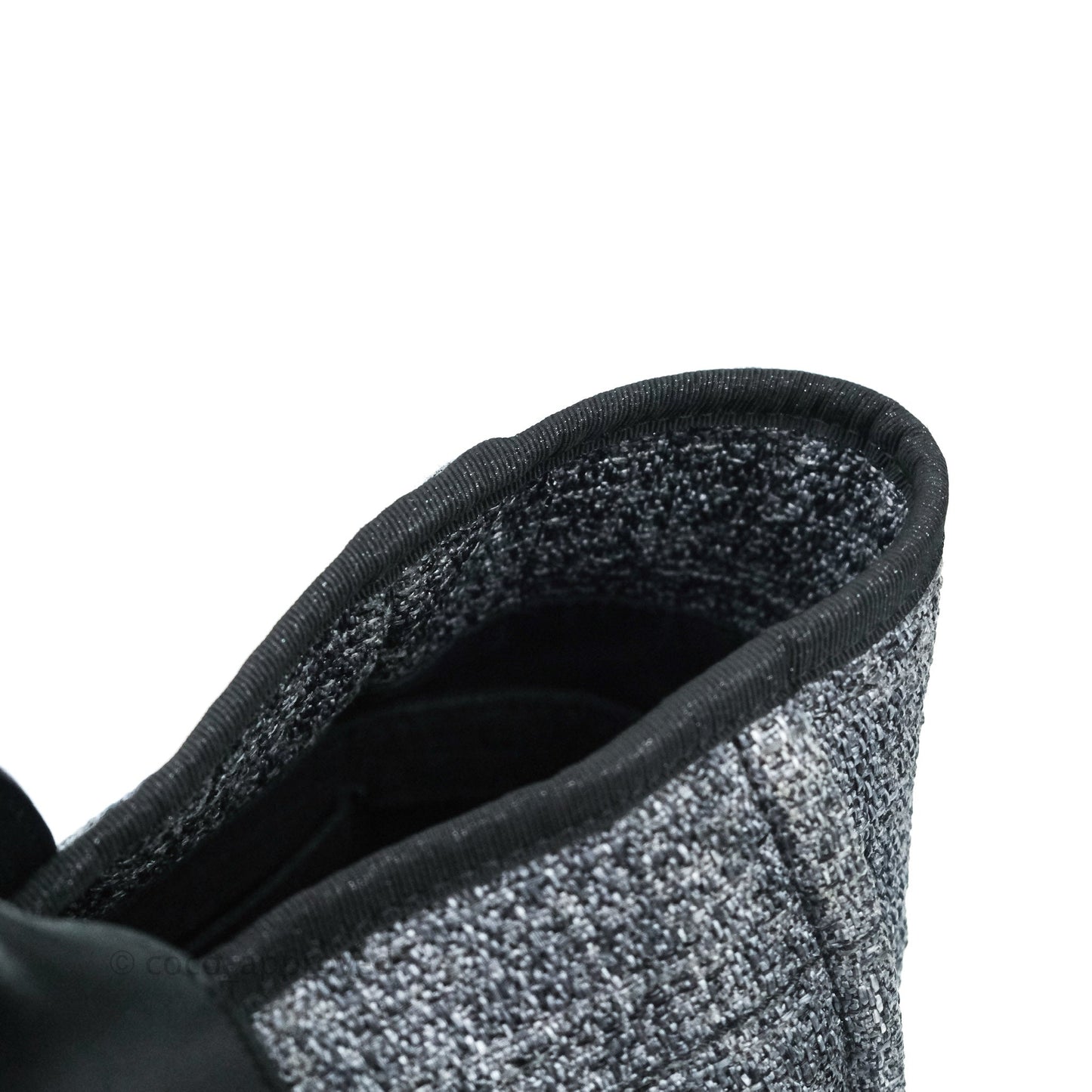 Chanel Large Deauville Charcoal Grey Canvas