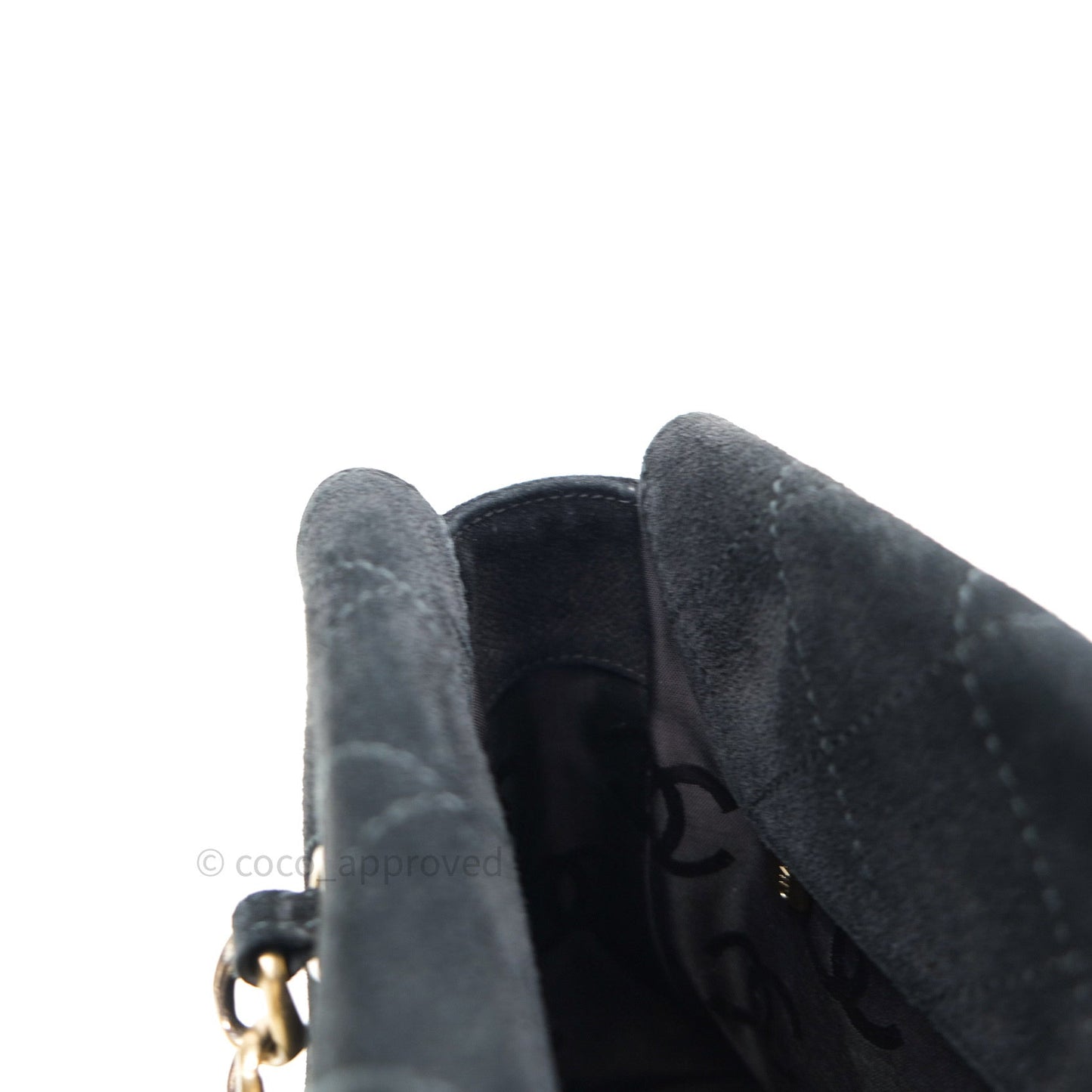 Chanel Vintage Tote Bag Black Gold Hardware
