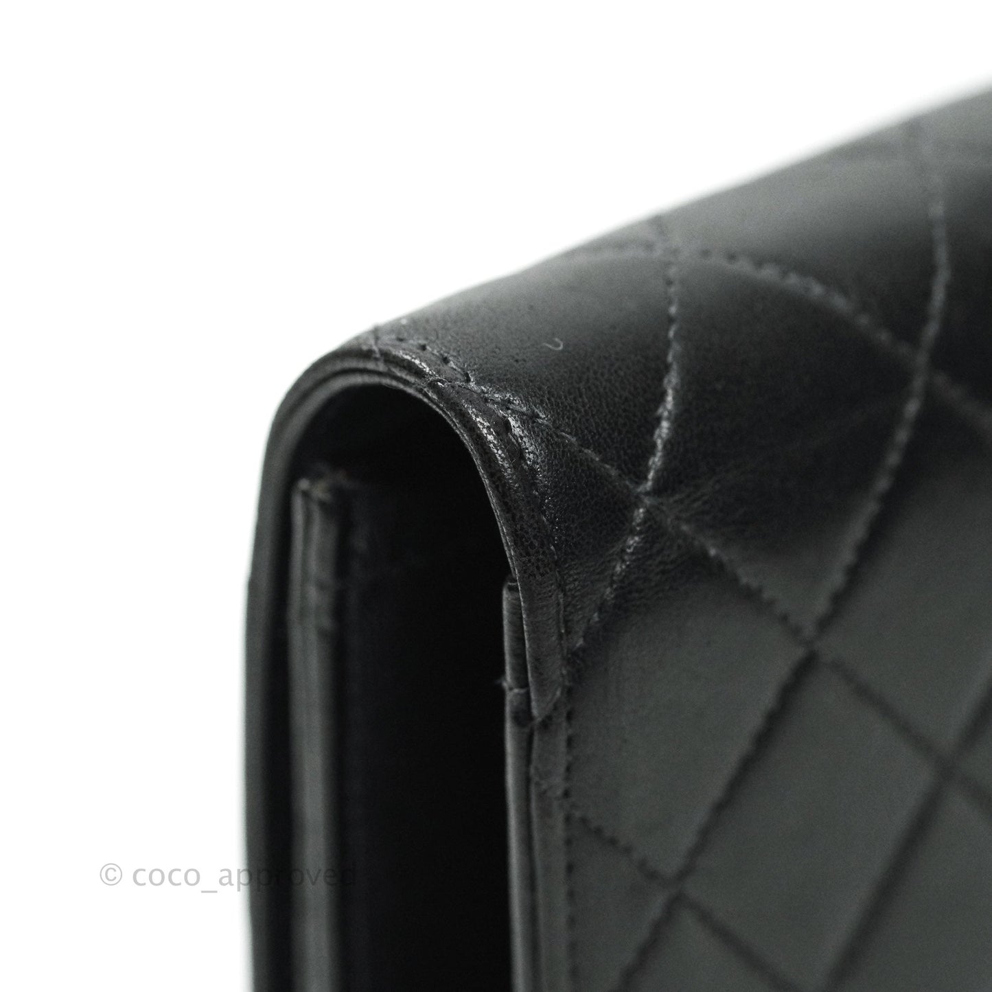 Chanel Vintage Single Flap Black Lambskin Gold Hardware
