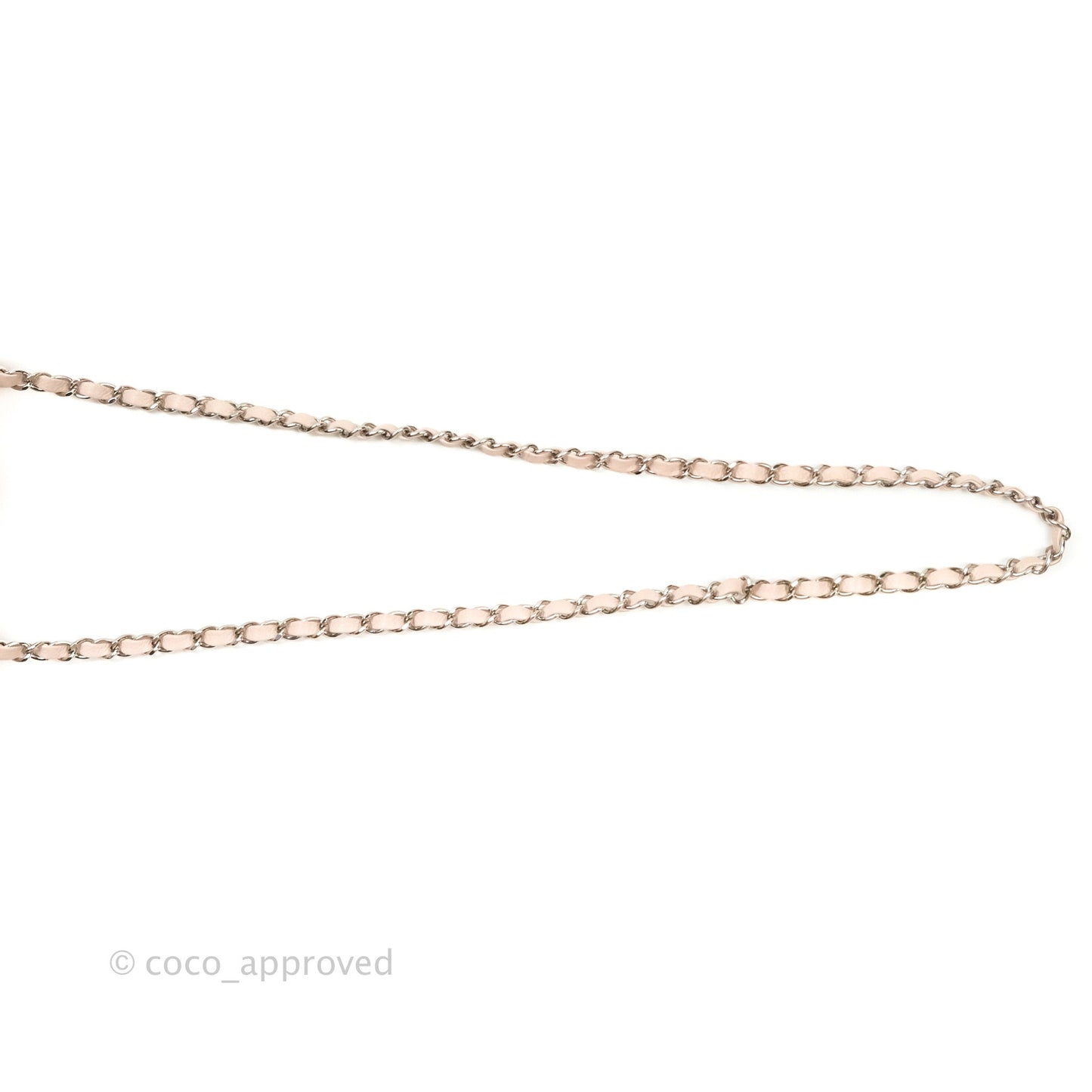 Chanel Mini Square Sakura Pink Caviar Silver Hardware