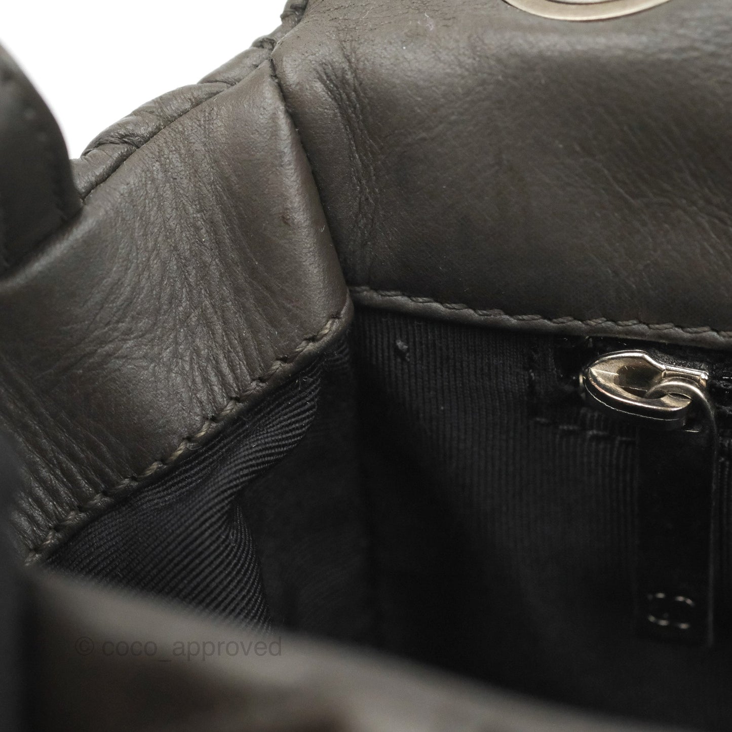 Chanel Chic Quilted Flap Bag Iridescent Dark Brown Calfskin Ruthenium Hardware