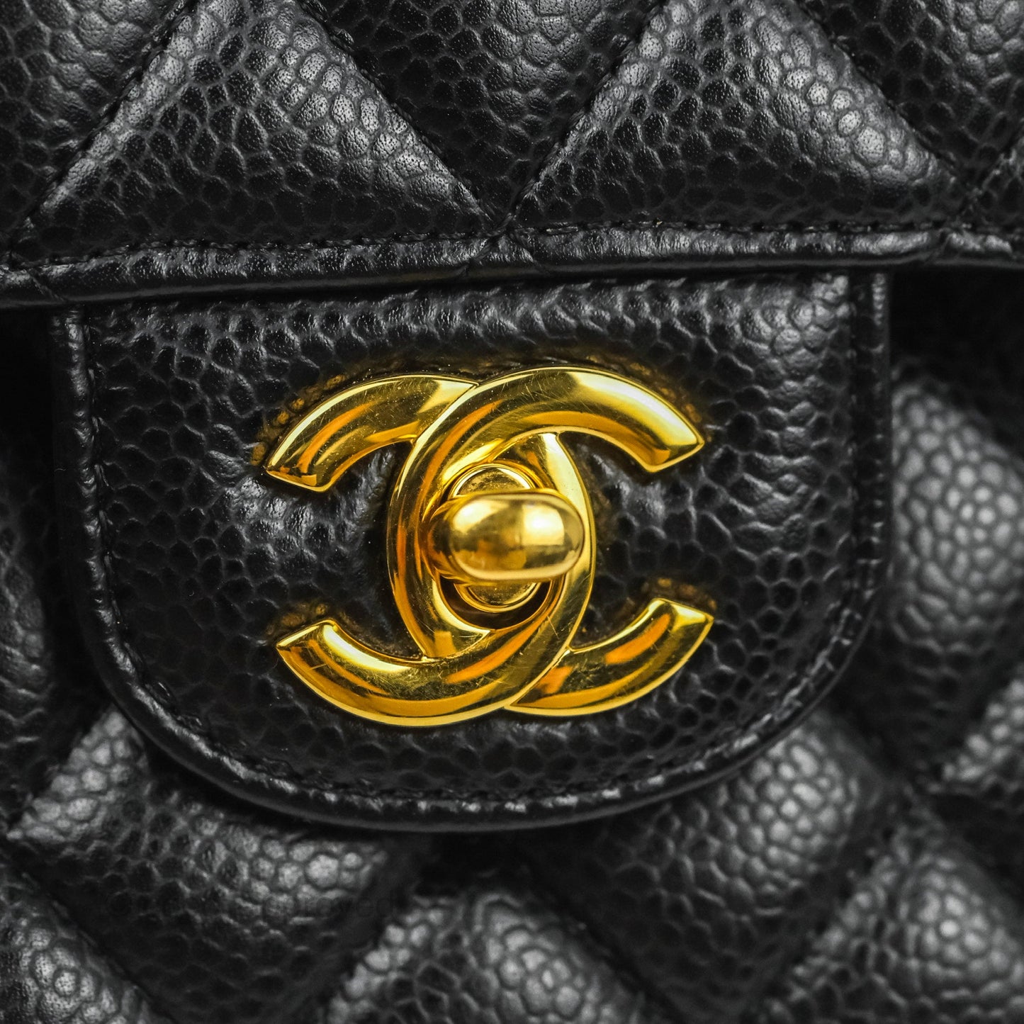 Chanel Quilted Small Classic Flap Black Caviar Gold Hardware