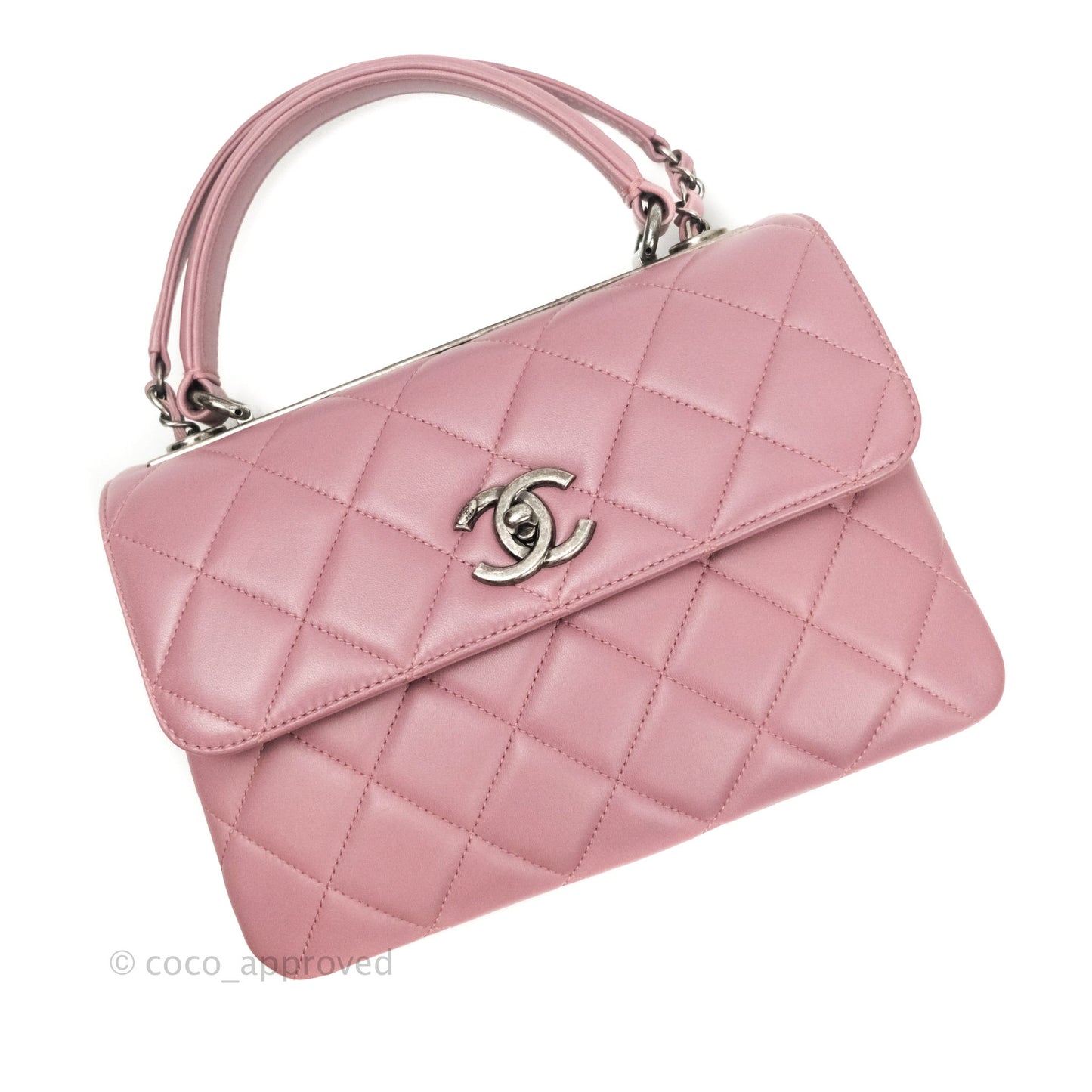 Chanel Trendy CC Small Mauve Pink Lambskin Ruthenium Hardware