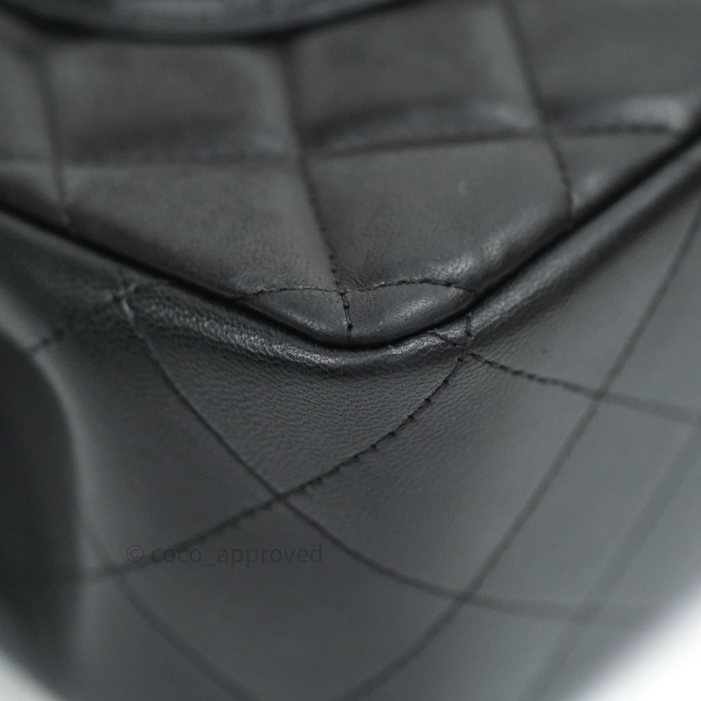 Chanel Jumbo Double Flap Black Lambskin Silver Hardware⁣⁣