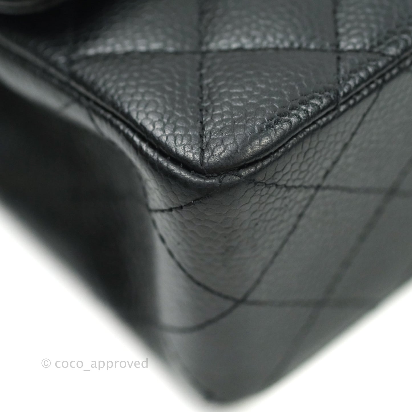 Chanel Classic Small S/M Flap Black Caviar Silver Hardware