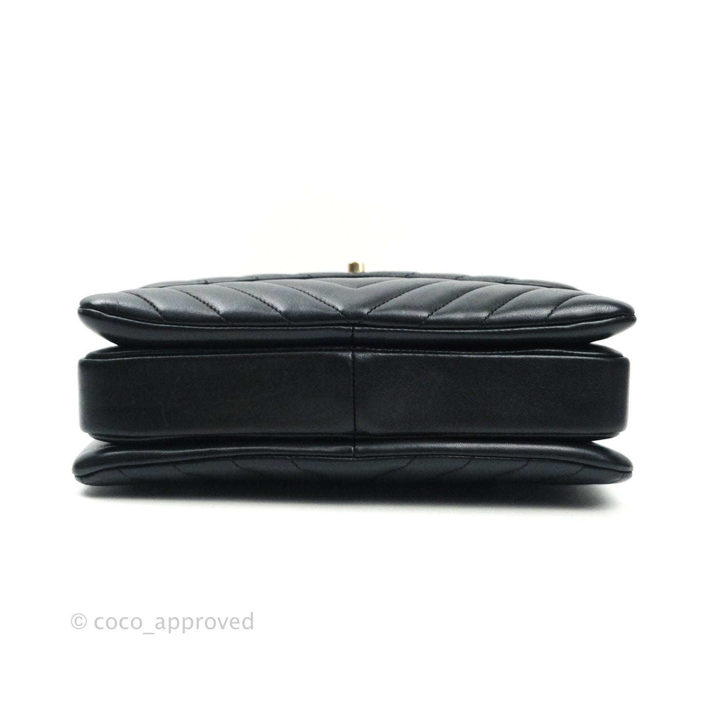 Chanel Trendy CC Chevron Small Black Lambskin Gold Hardware