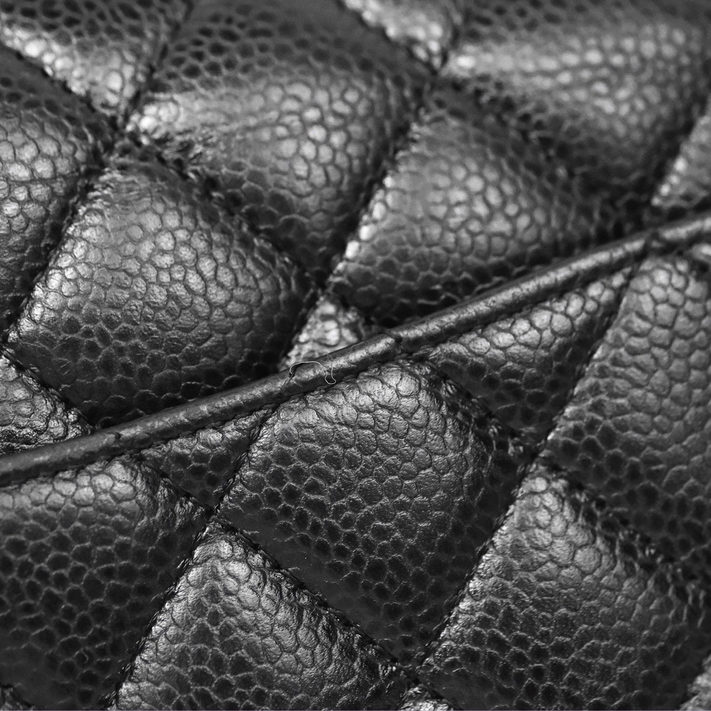 Chanel Small Classic Flap Quilted Black Caviar Silver Hardware
