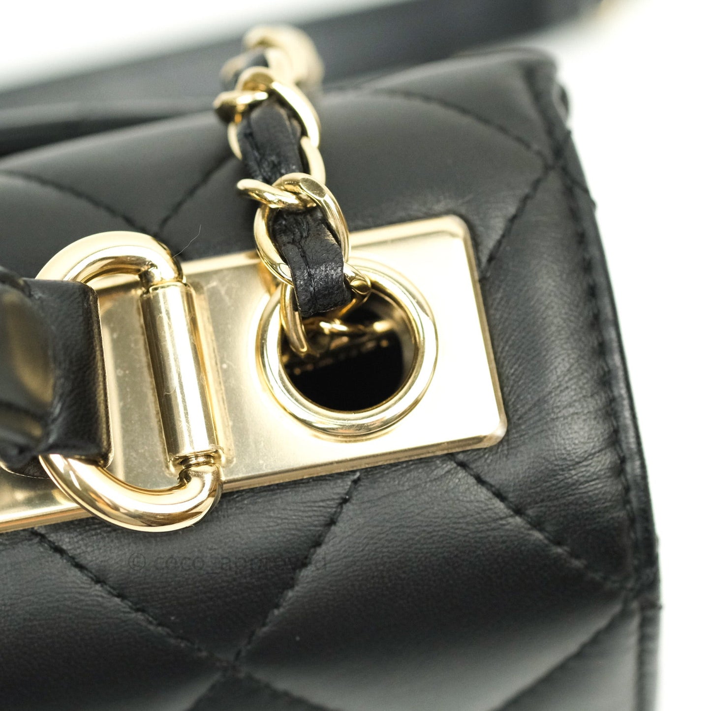 Chanel Trendy CC Small Black Lambskin Gold Hardware
