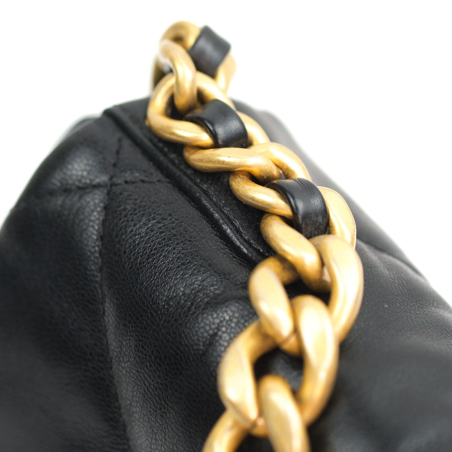 Chanel 19 Small Beige Goatskin Mixed Hardware