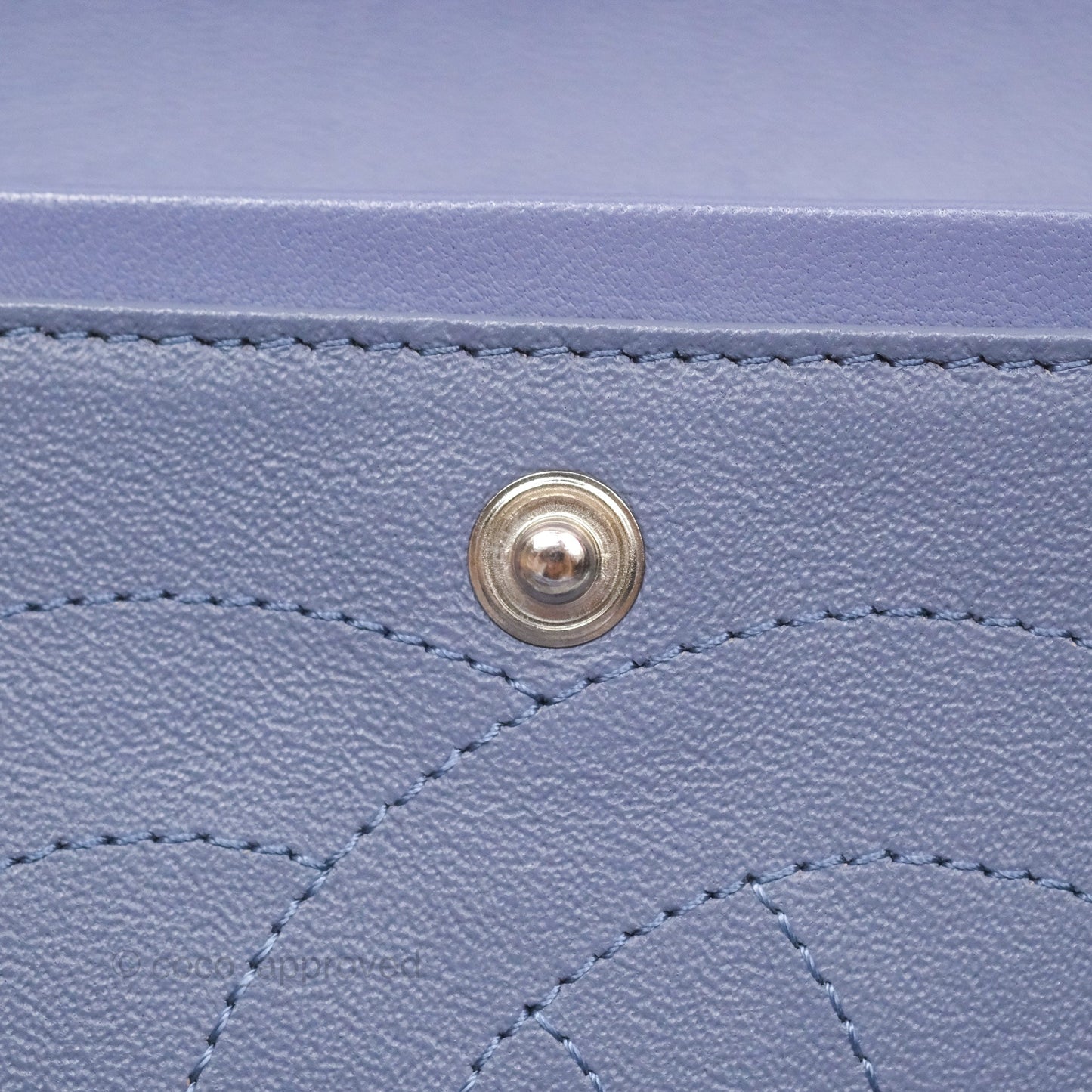 Chanel Jumbo Double Flap Lavender Blue Lambskin Silver Hardware⁣⁣