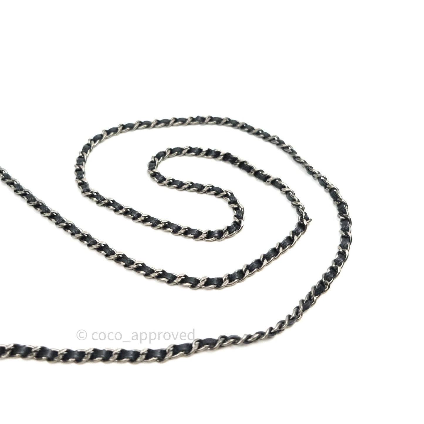 Chanel Boy Wallet on Chain WOC Black Caviar Ruthenium Hardware