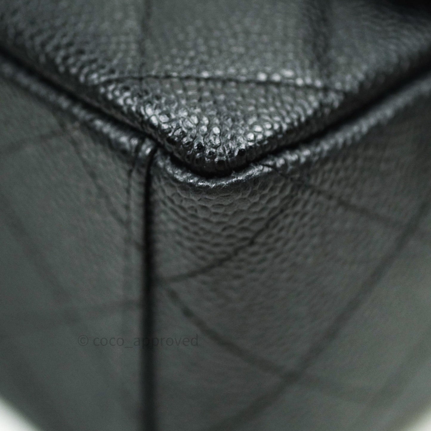 Chanel Classic Jumbo Double Flap Maxi Black Caviar Silver Hardware