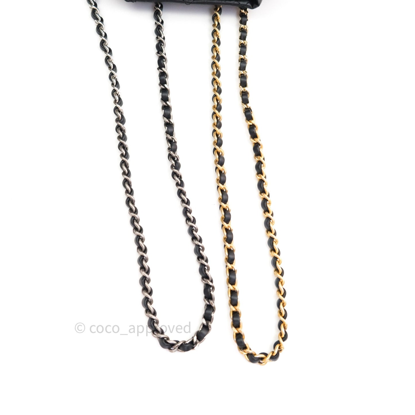 Chanel Gabrielle Backpack Black Aged Calfskin Small Black