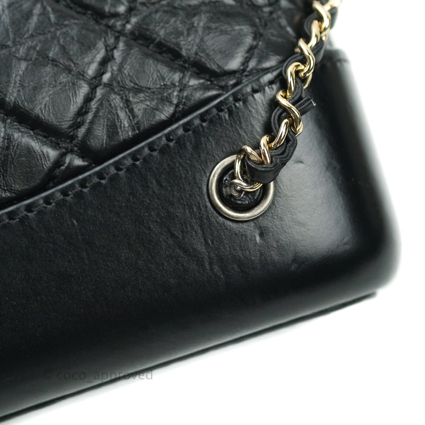 Chanel Small Gabrielle Backpack Black Aged Calfskin