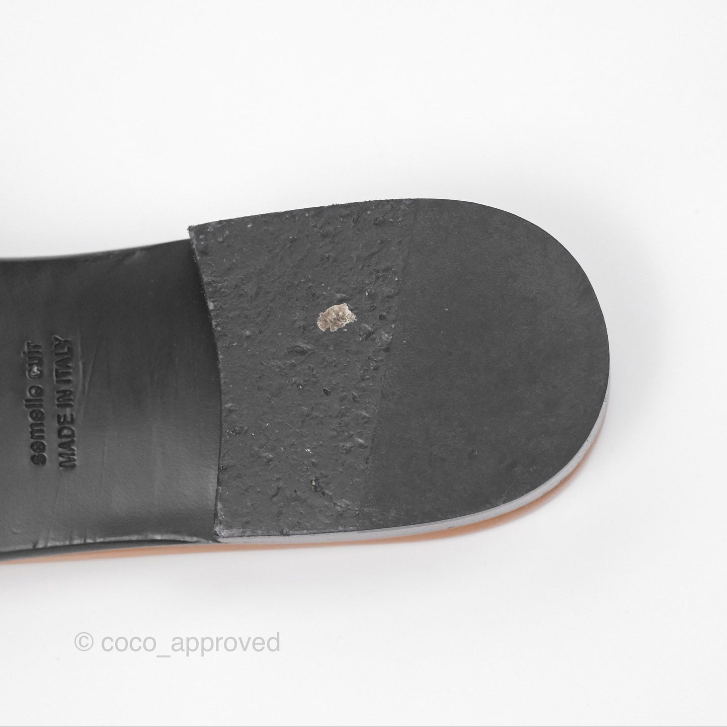 Hermès Dune Sandal Gold 37 Palladium Hardware Size 39.5