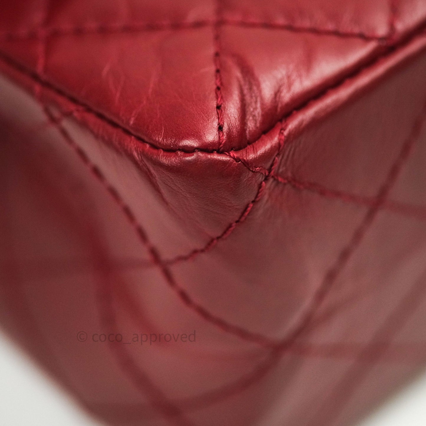Chanel Reissue Quilted Aged Calfskin Dark Red Ruthenium Hardware 226