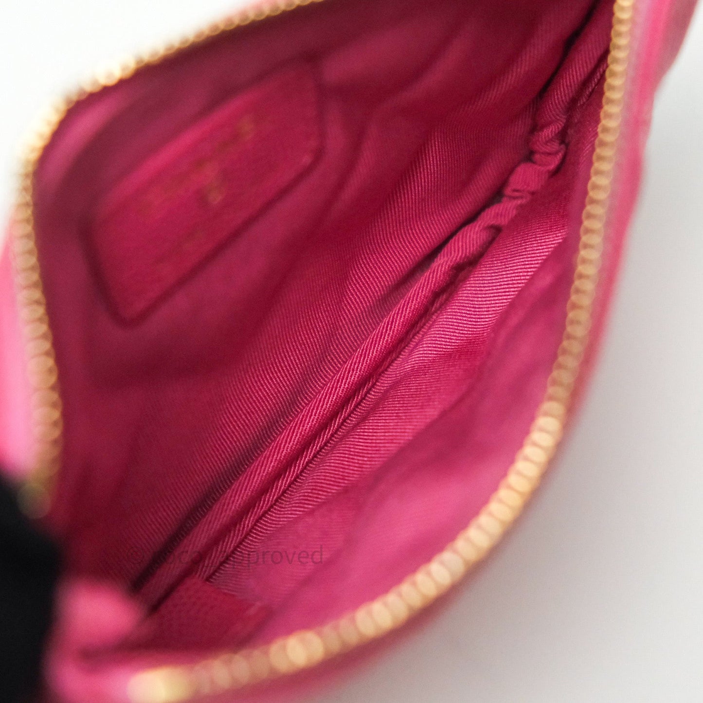 Chanel Quilted Mini O Case Pink Caviar Gold Hardware